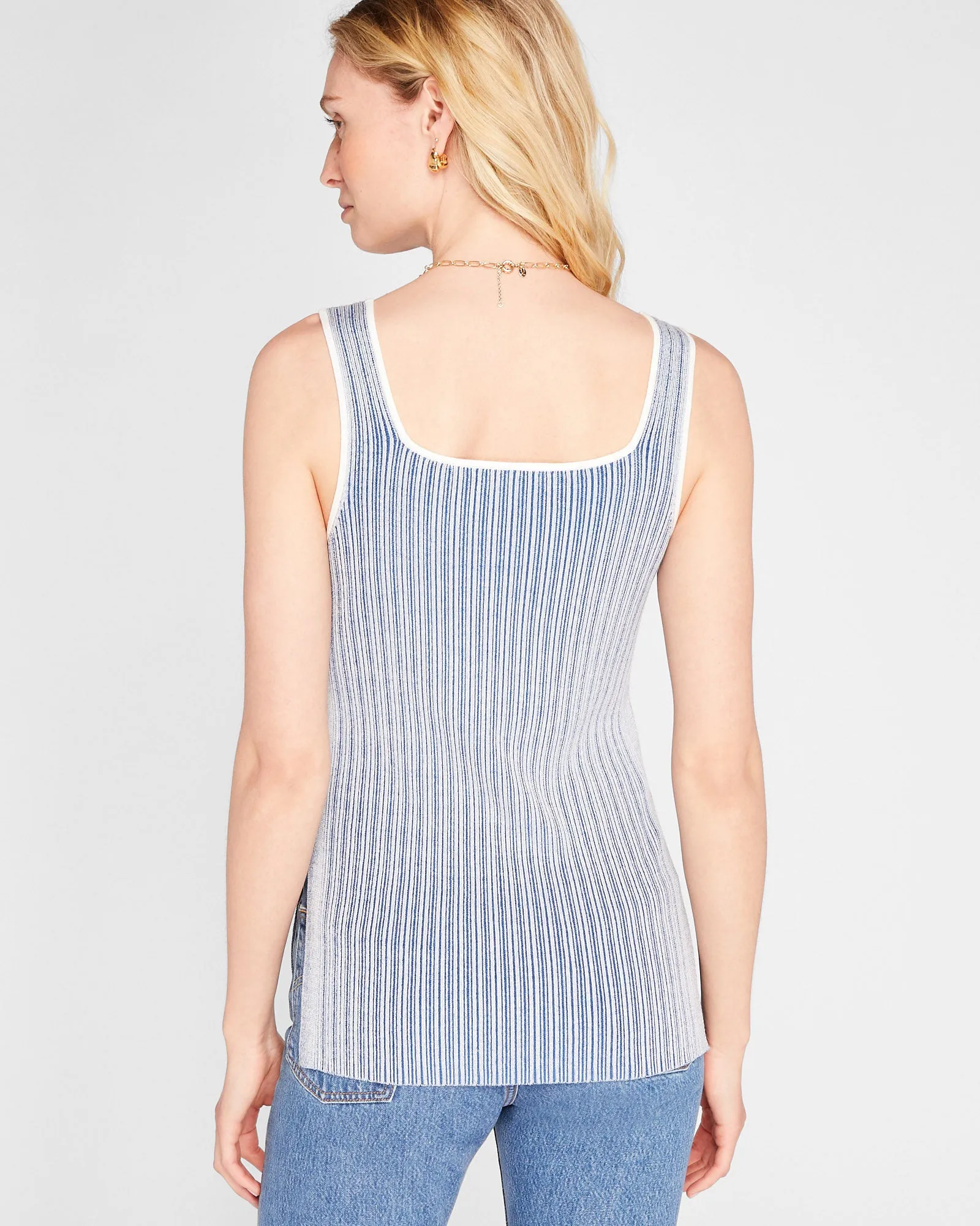 Square Neck Striped Tank sold by Club Monaco product image thumbnail 2