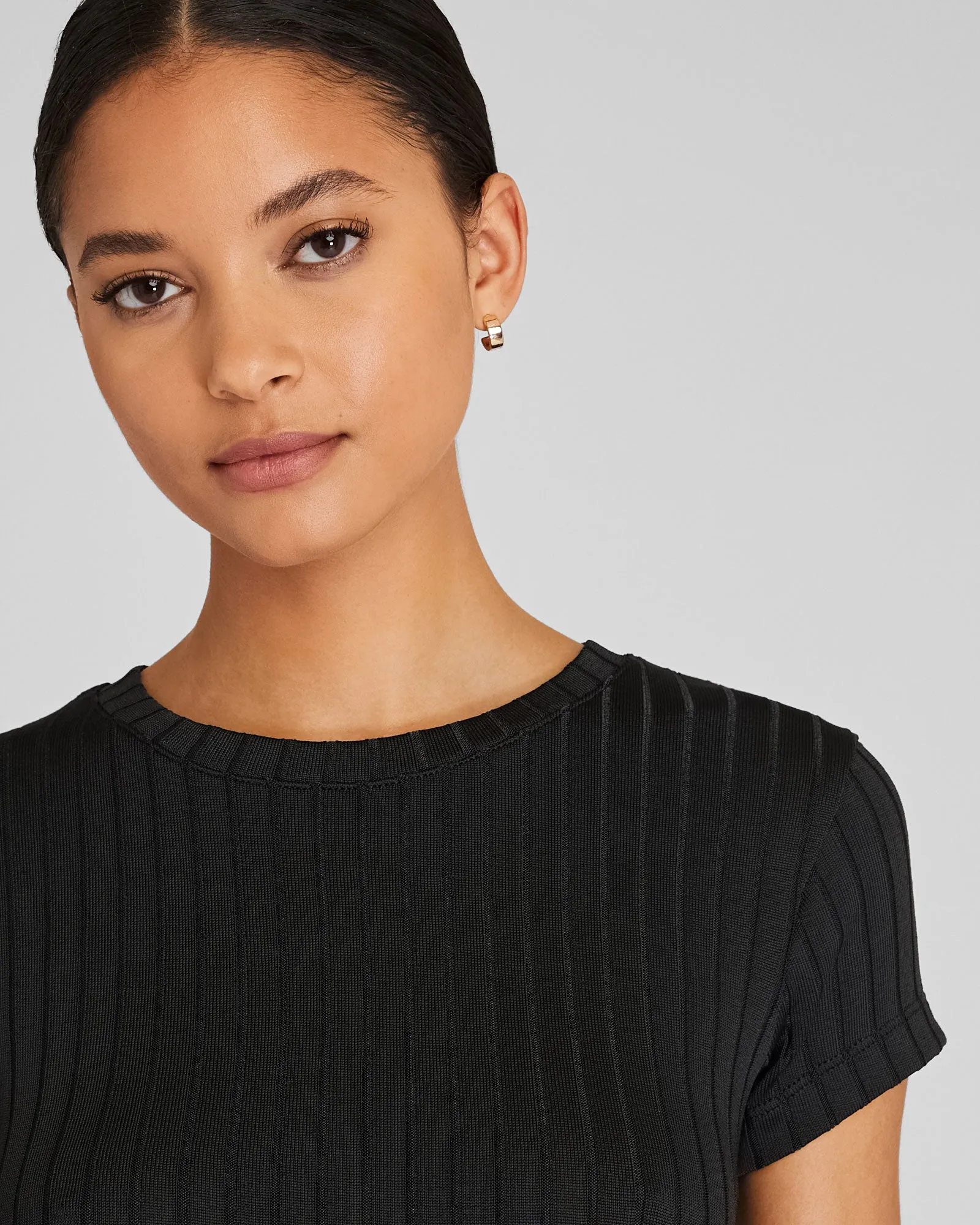 Polished Wide-Rib Bowee Tee sold by Club Monaco product image thumbnail 4
