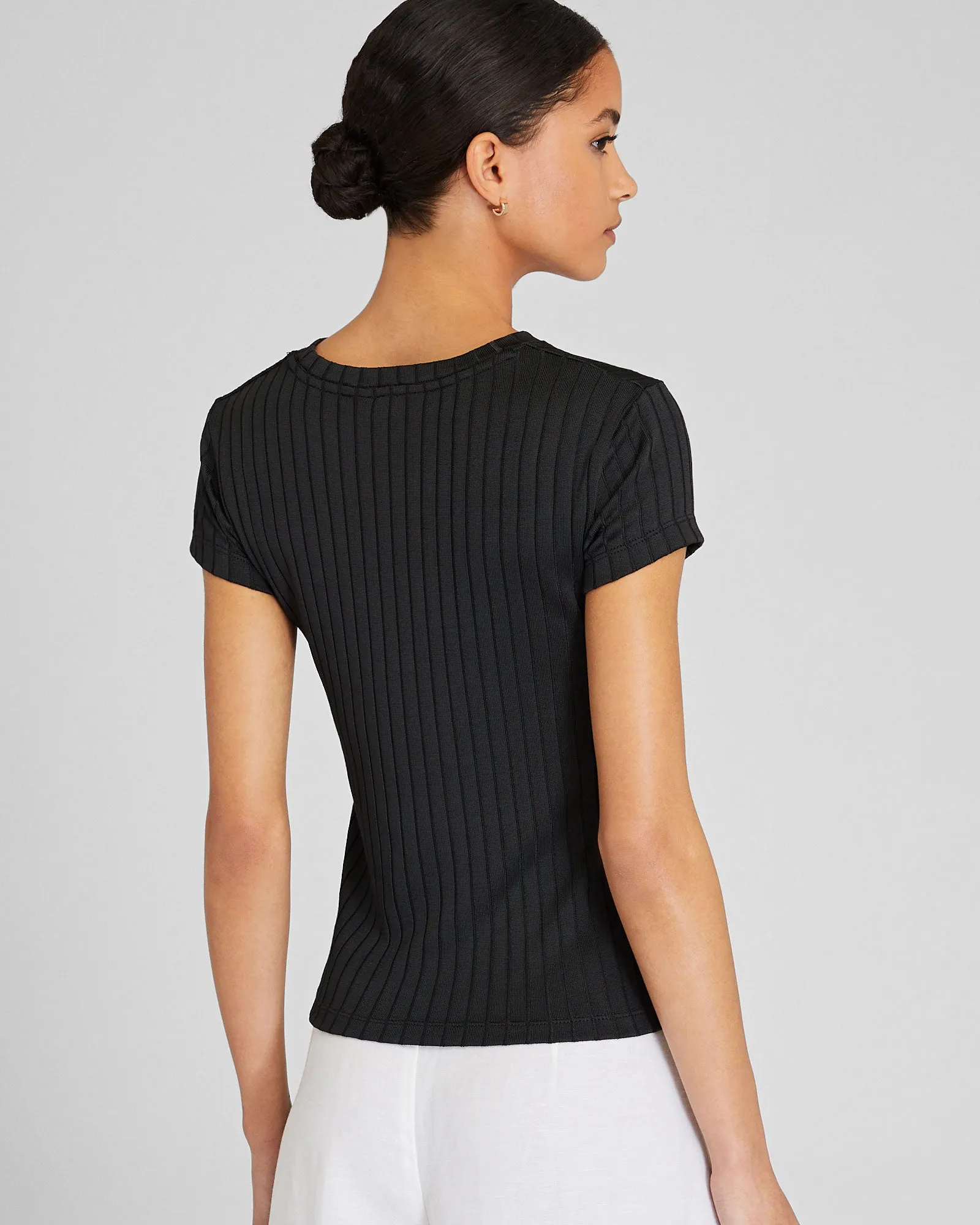 Polished Wide-Rib Bowee Tee sold by Club Monaco product image thumbnail 3