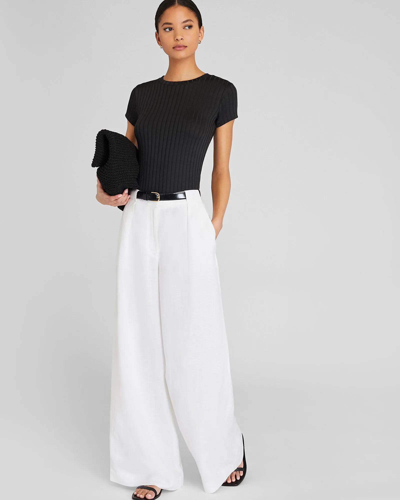 Polished Wide-Rib Bowee Tee sold by Club Monaco product image thumbnail 2