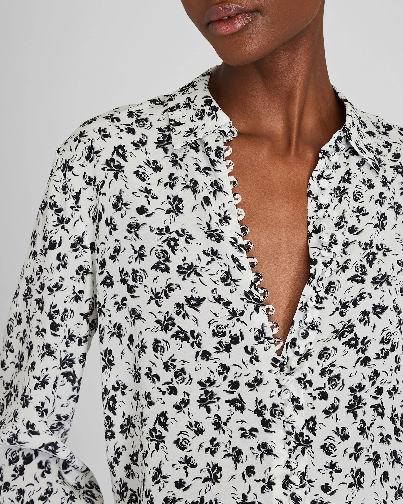 Printed Helek Silk Shirt sold by Club Monaco product image thumbnail 4