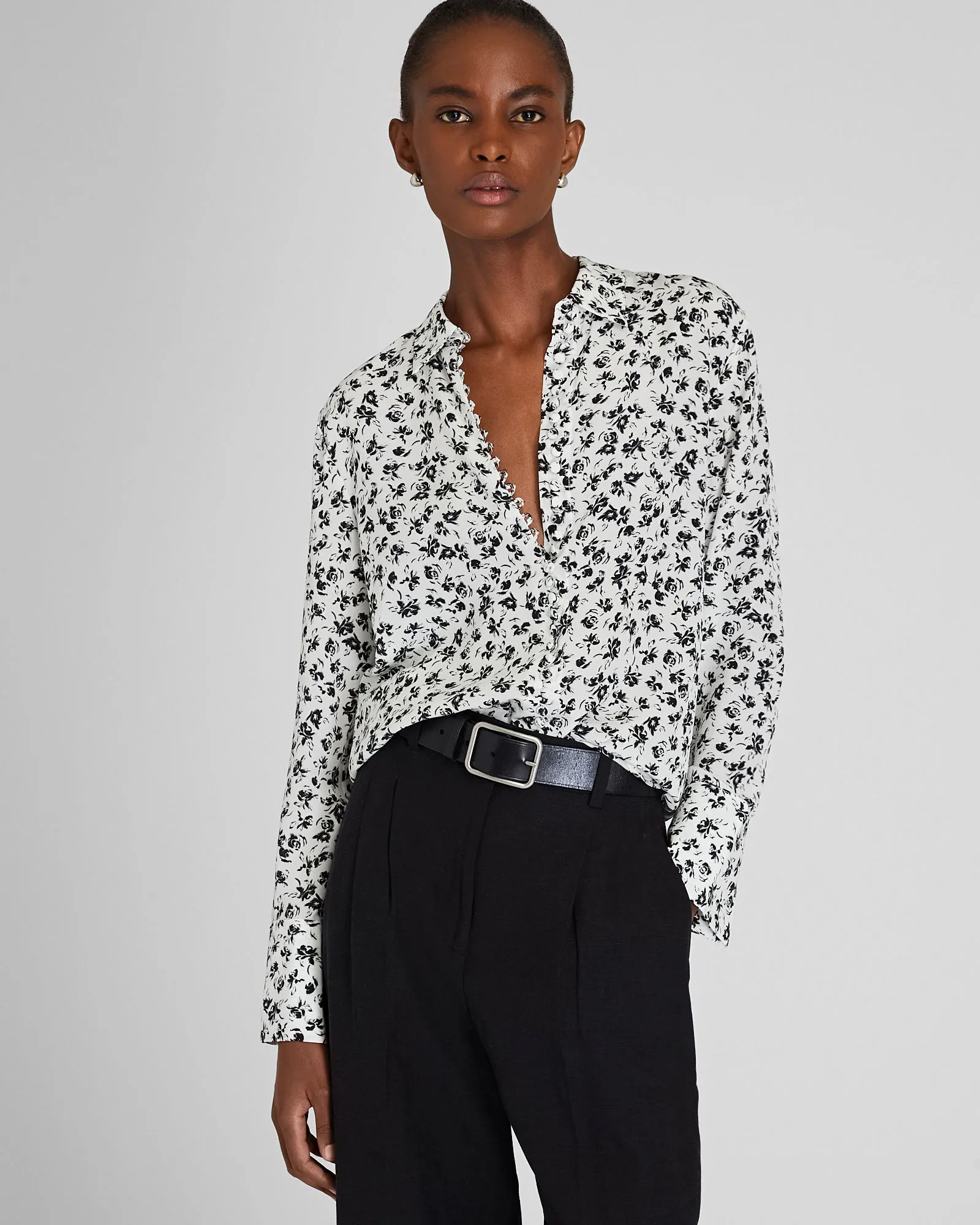 Printed Helek Silk Shirt sold by Club Monaco
