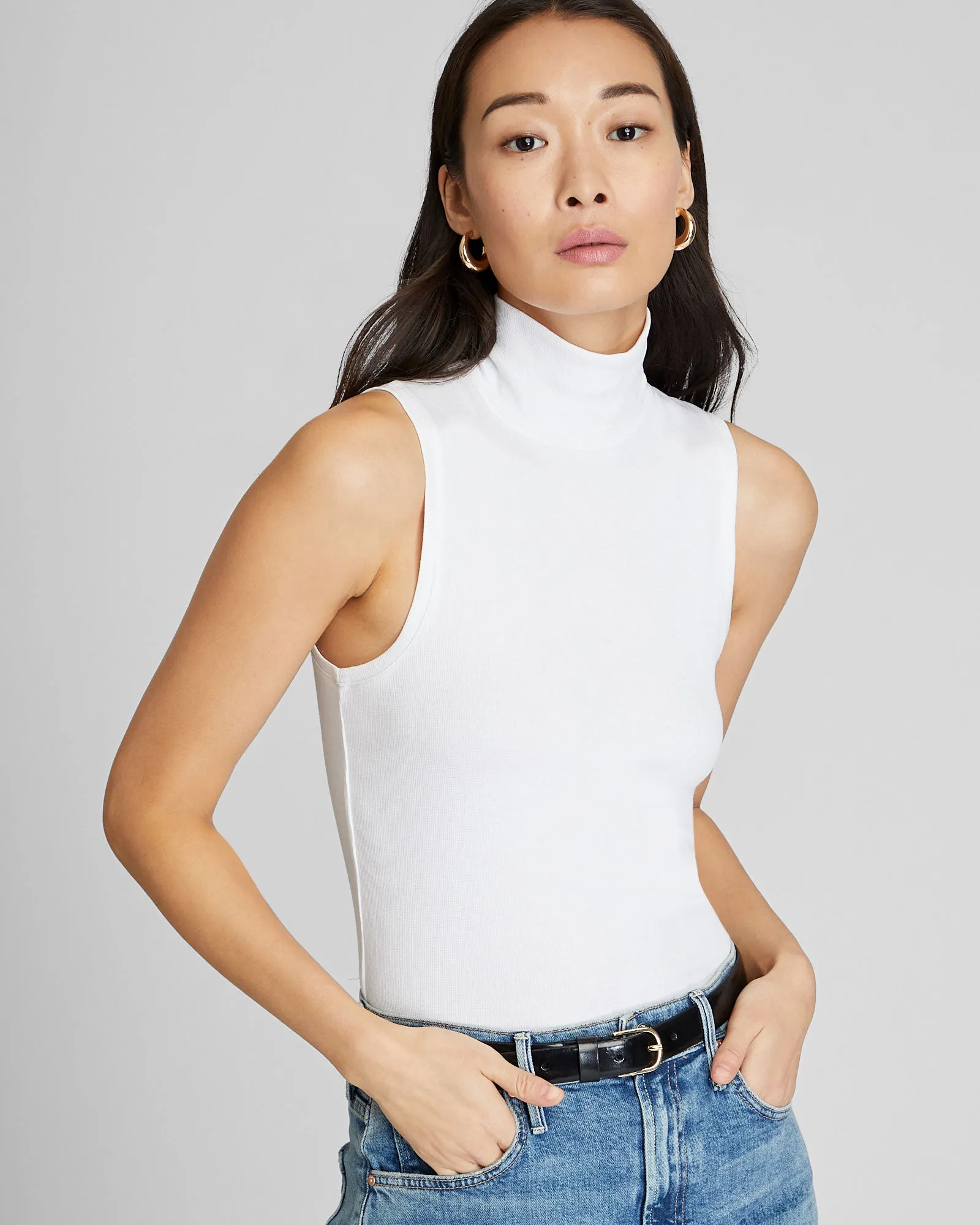 Sleeveless Bowee Turtleneck sold by Club Monaco