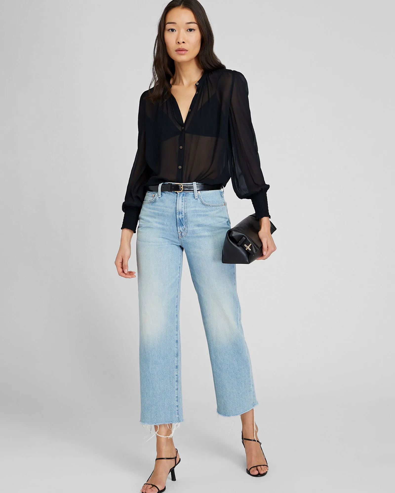 Smocked Yoke Blouse sold by Club Monaco product image thumbnail 4