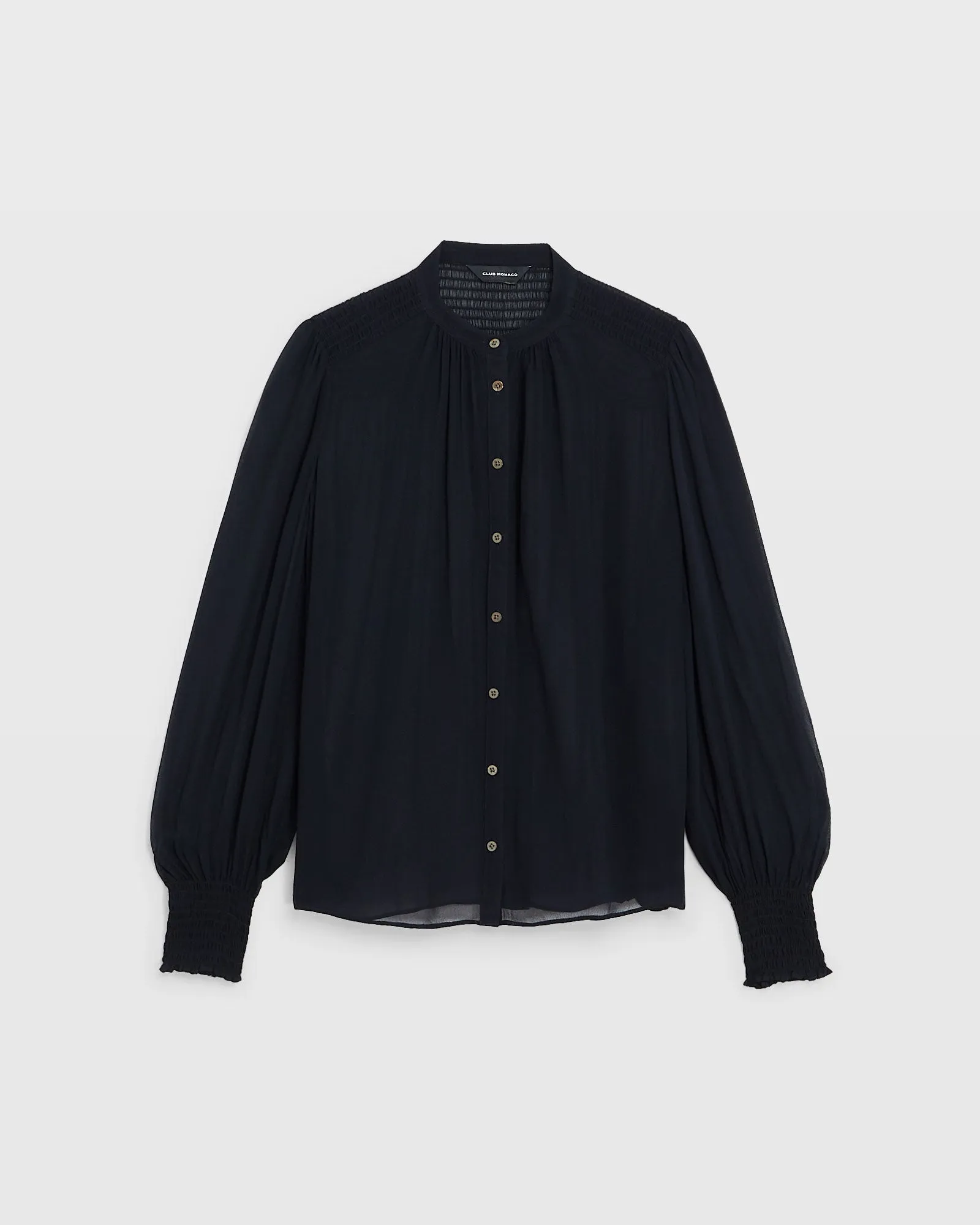 Smocked Yoke Blouse sold by Club Monaco product image thumbnail 5