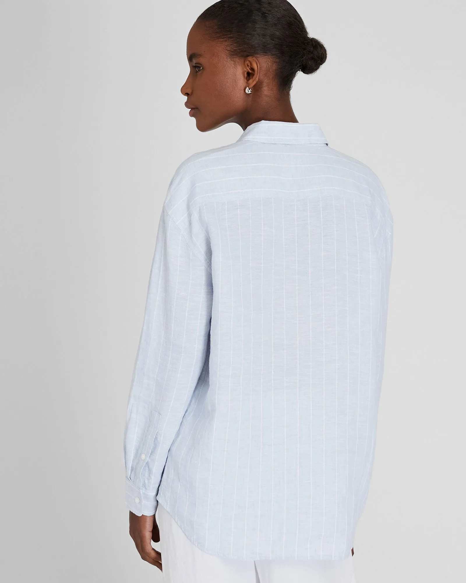 Signature Striped Linen Shirt sold by Club Monaco product image thumbnail 3