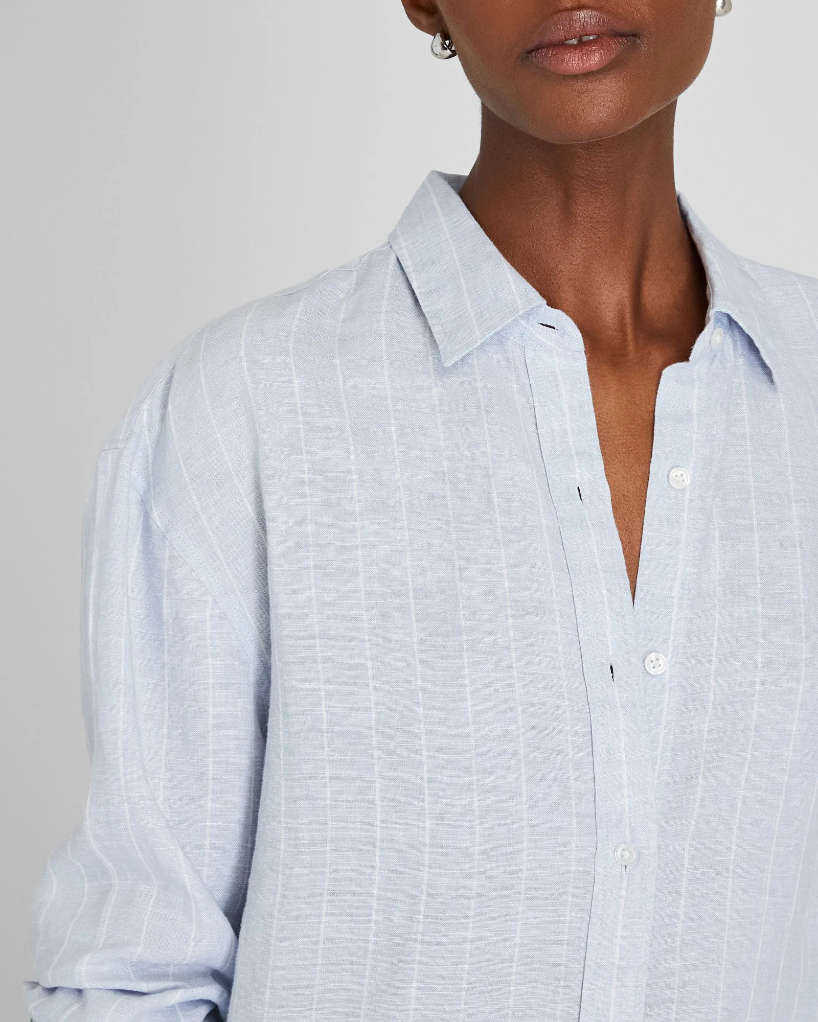 Signature Striped Linen Shirt sold by Club Monaco product image thumbnail 4