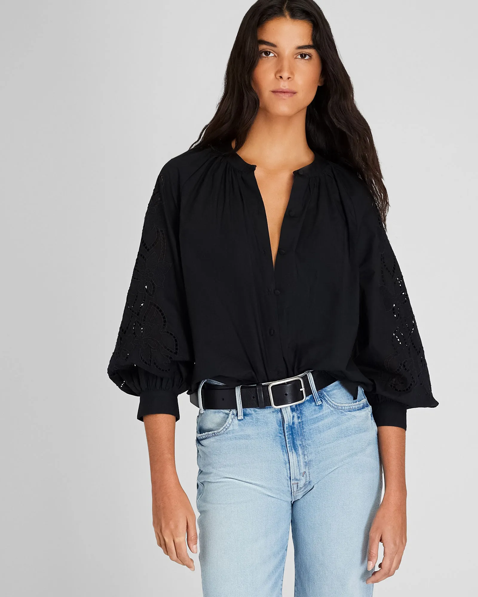 Eyelet Sleeve Top sold by Club Monaco