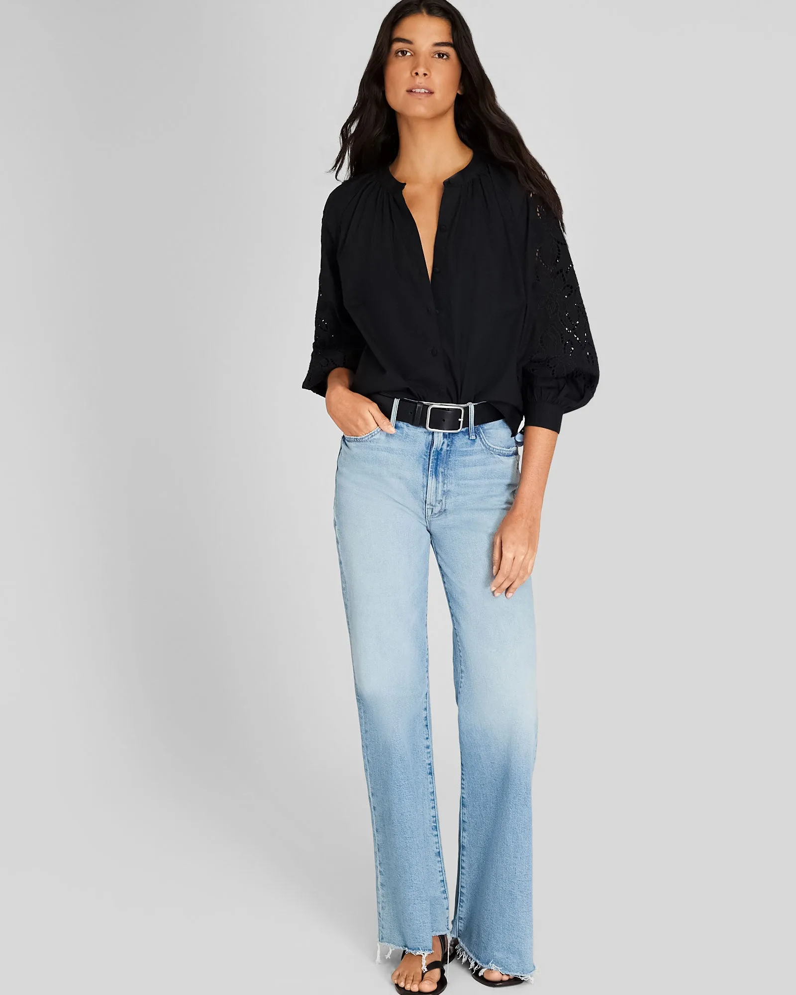 Eyelet Sleeve Top sold by Club Monaco product image thumbnail 2