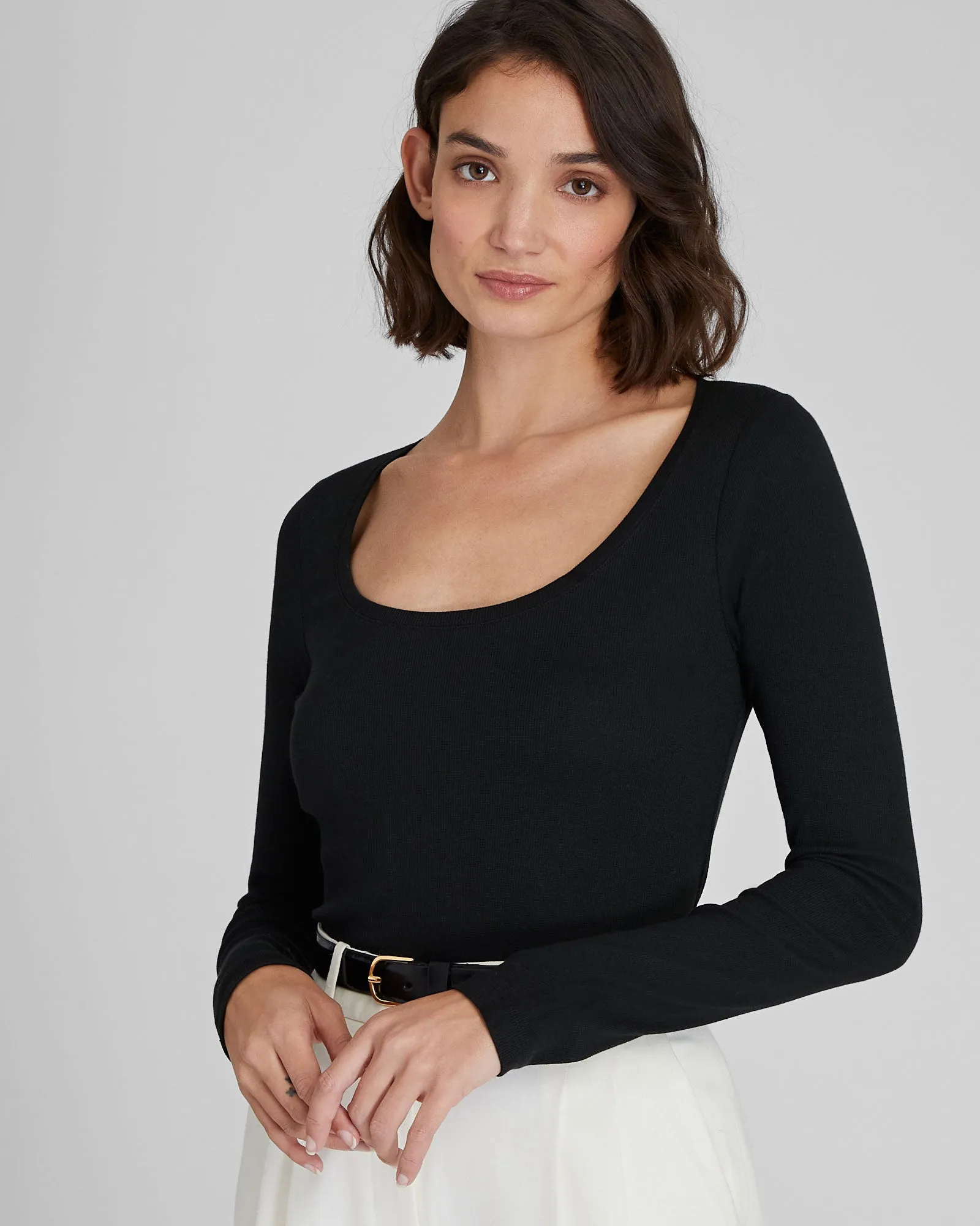 Carolena Scoop Neck Top sold by Club Monaco