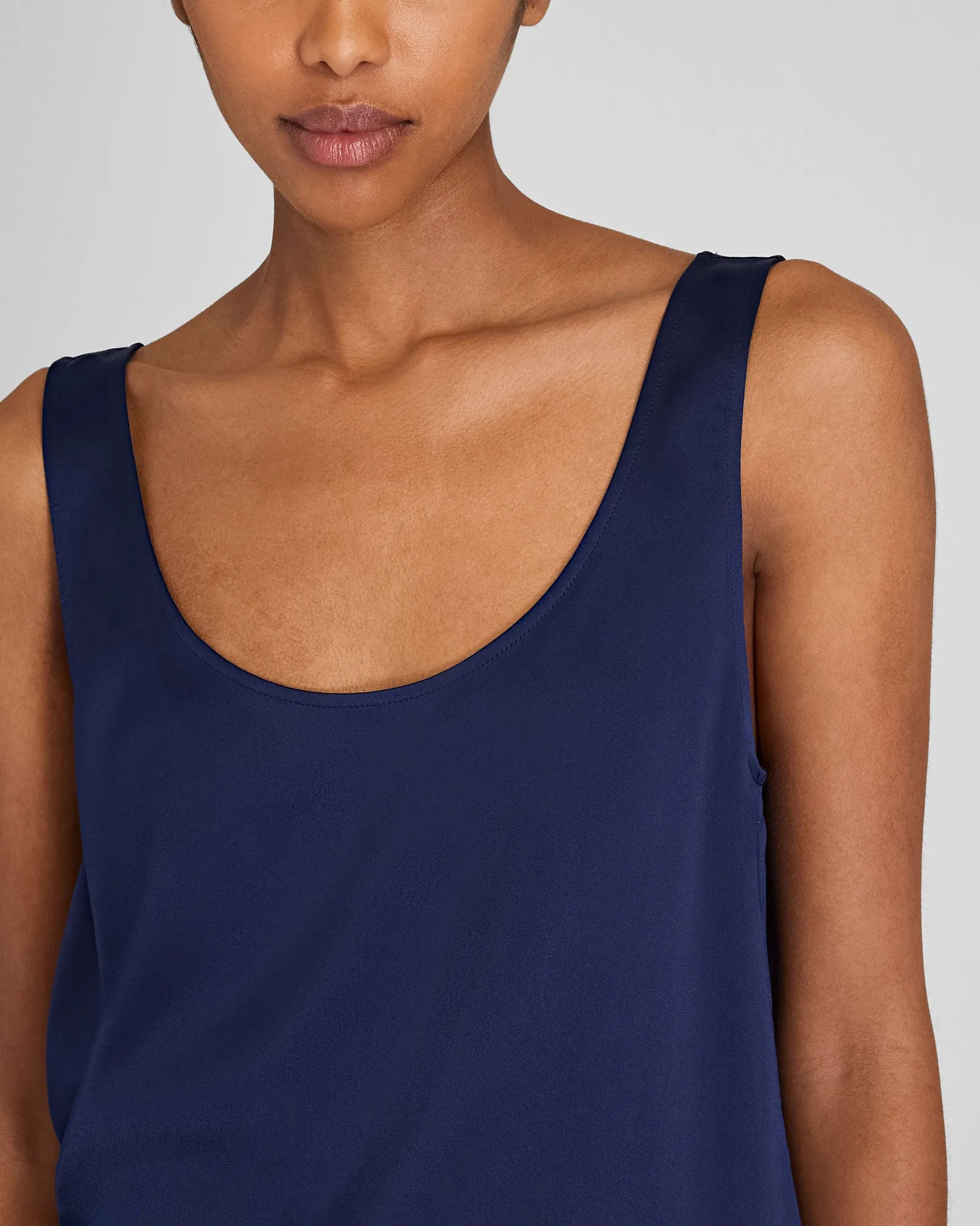 Silk Charmeuse Scoop Neck Tank sold by Club Monaco product image thumbnail 2