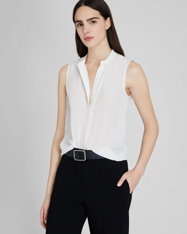 Sleeveless Silk Popover Shirt sold by Club Monaco