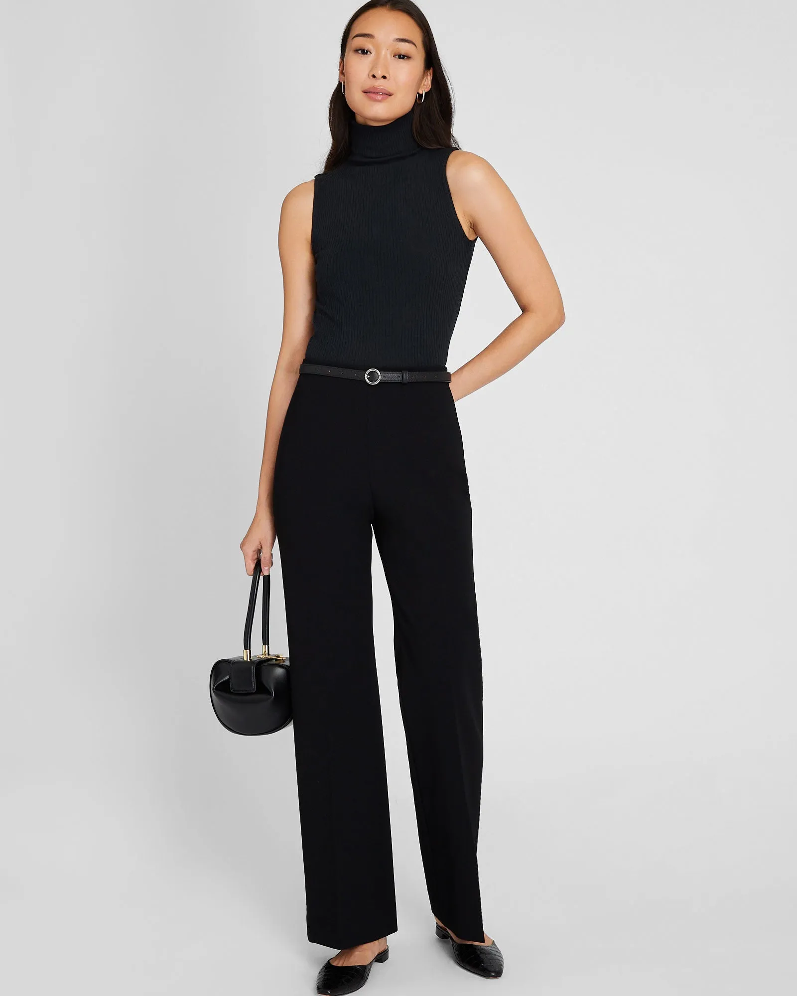 Julianna Rib Cotton-Cashmere Sleeveless Turtleneck sold by Club Monaco product image thumbnail 4