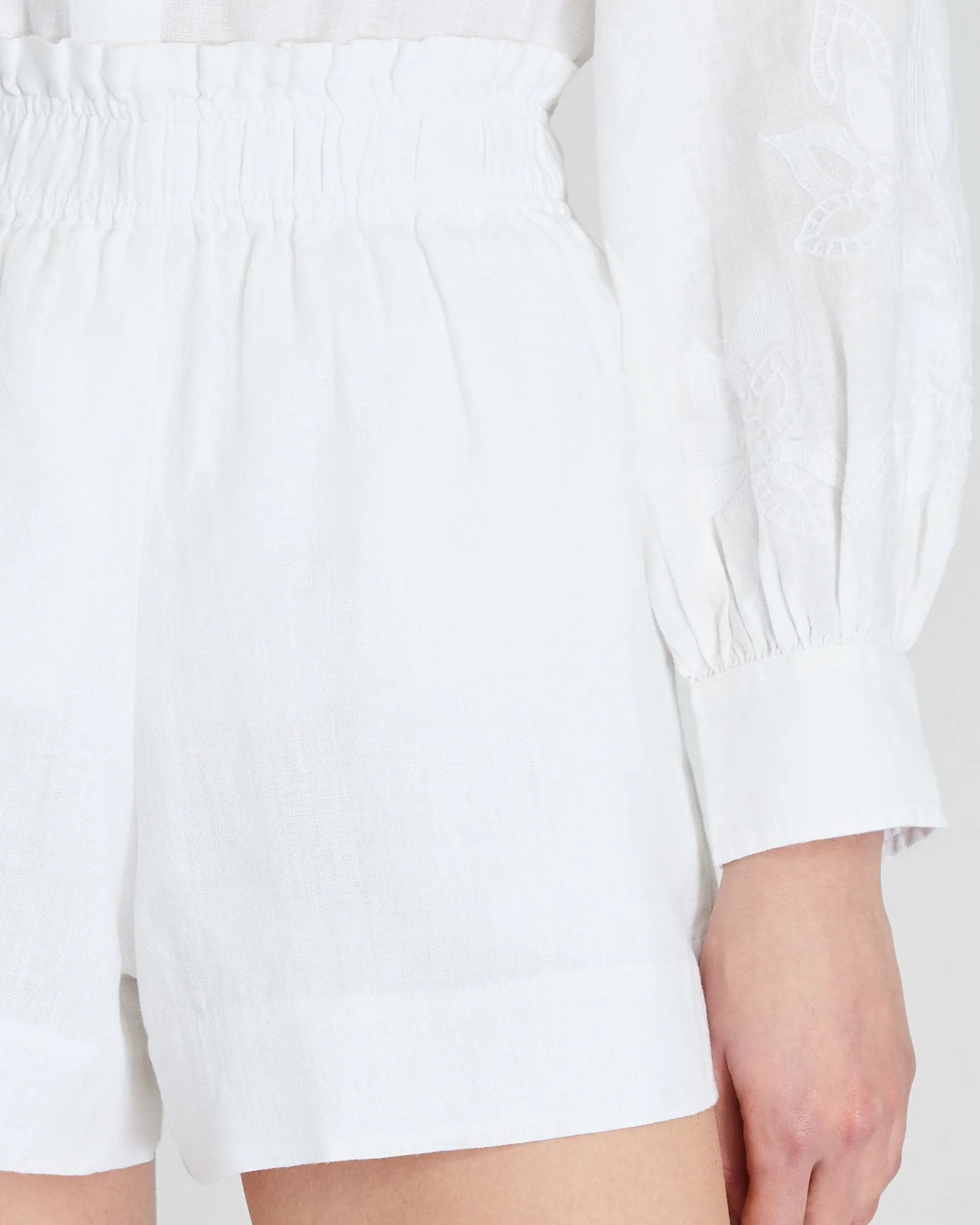 Linen Blend Pull-On Short sold by Club Monaco product image thumbnail 3