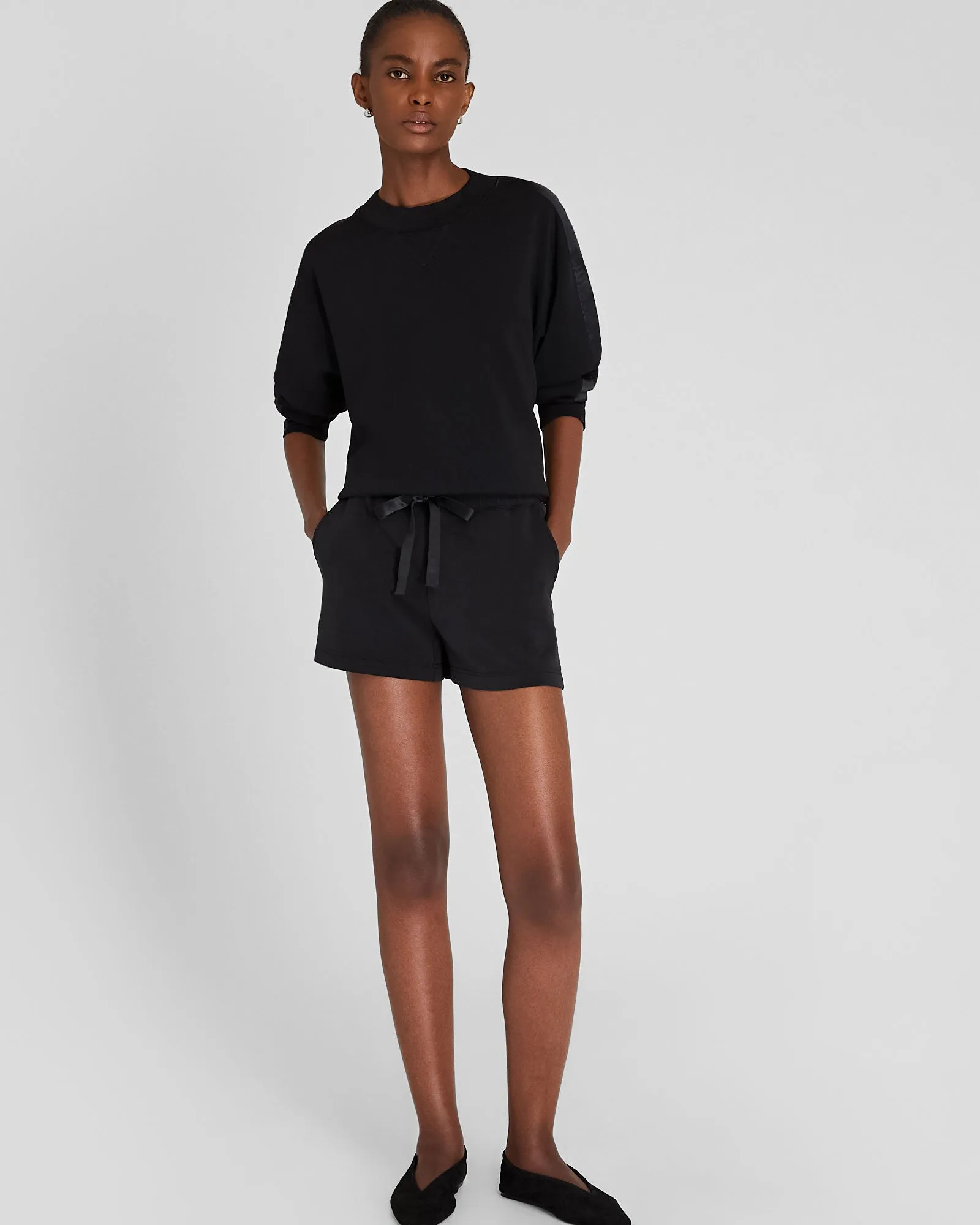Satin Stripe Knit Short sold by Club Monaco product image thumbnail 4