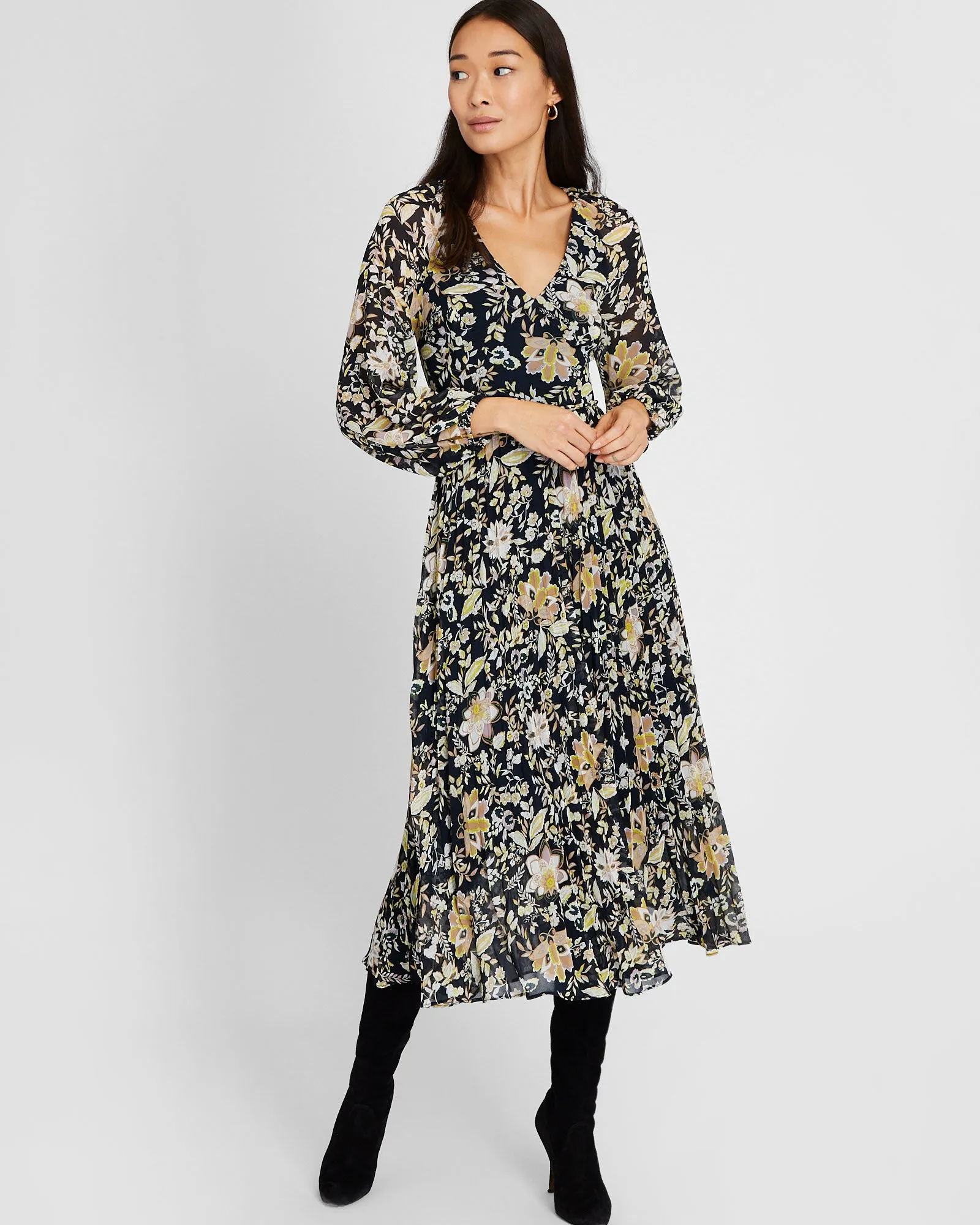 Midi Printed Dress sold by Club Monaco