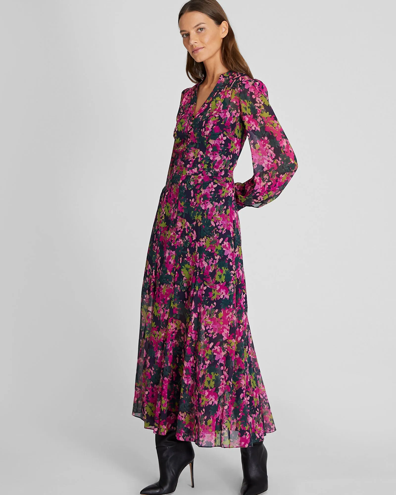 Floral Print Maxi Dress sold by Club Monaco product image thumbnail 4