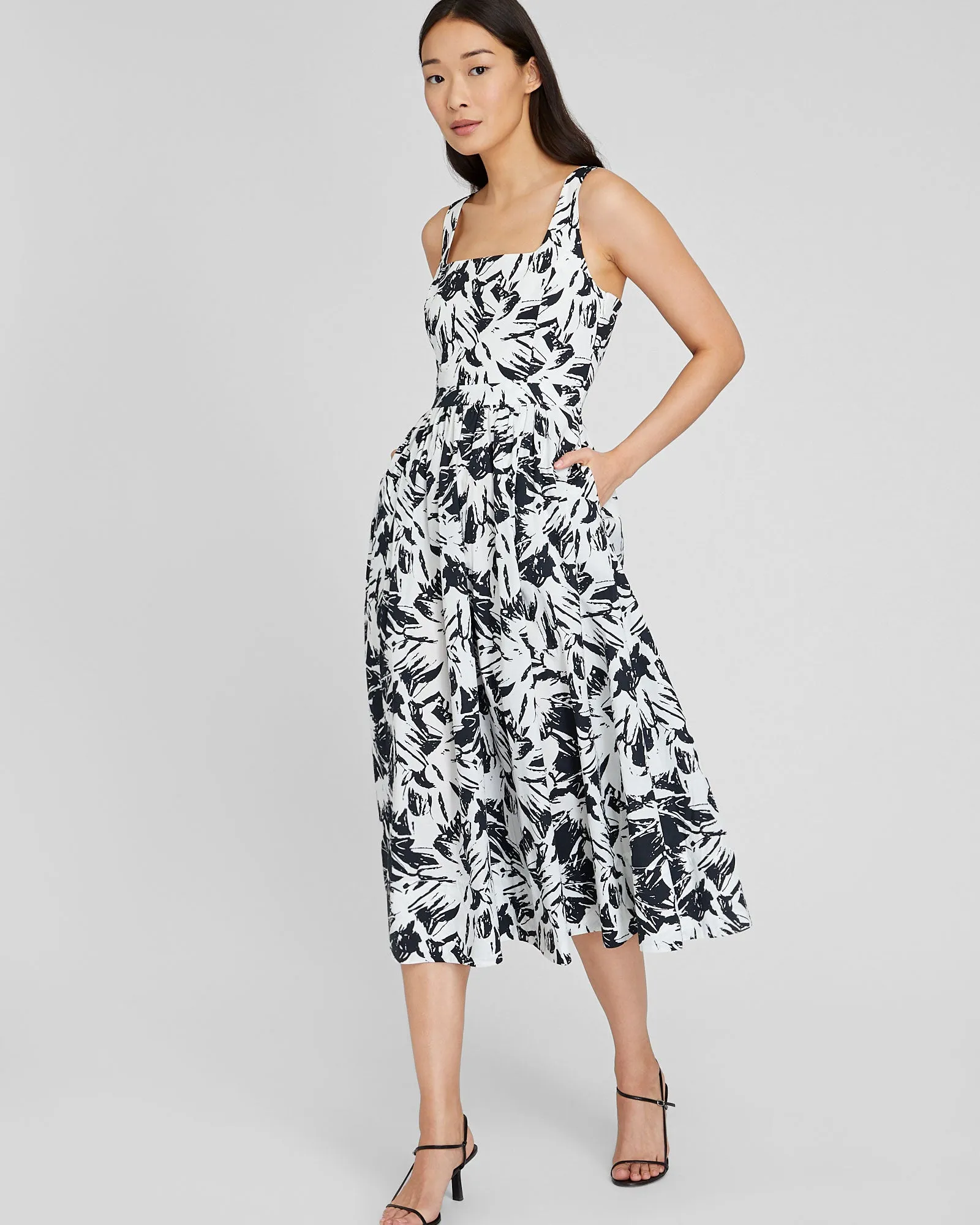 Square Neck Midi Day Dress sold by Club Monaco