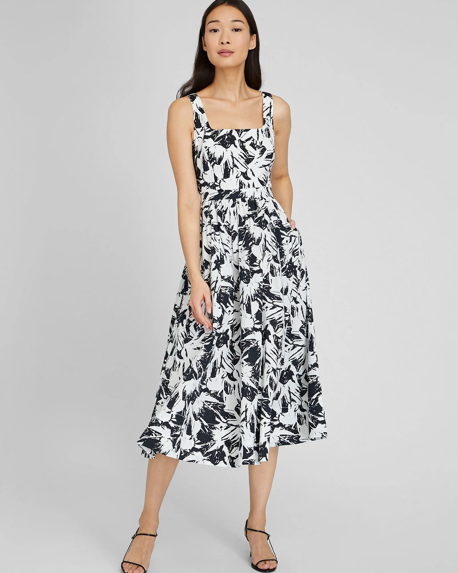 Square Neck Midi Day Dress sold by Club Monaco product image thumbnail 4