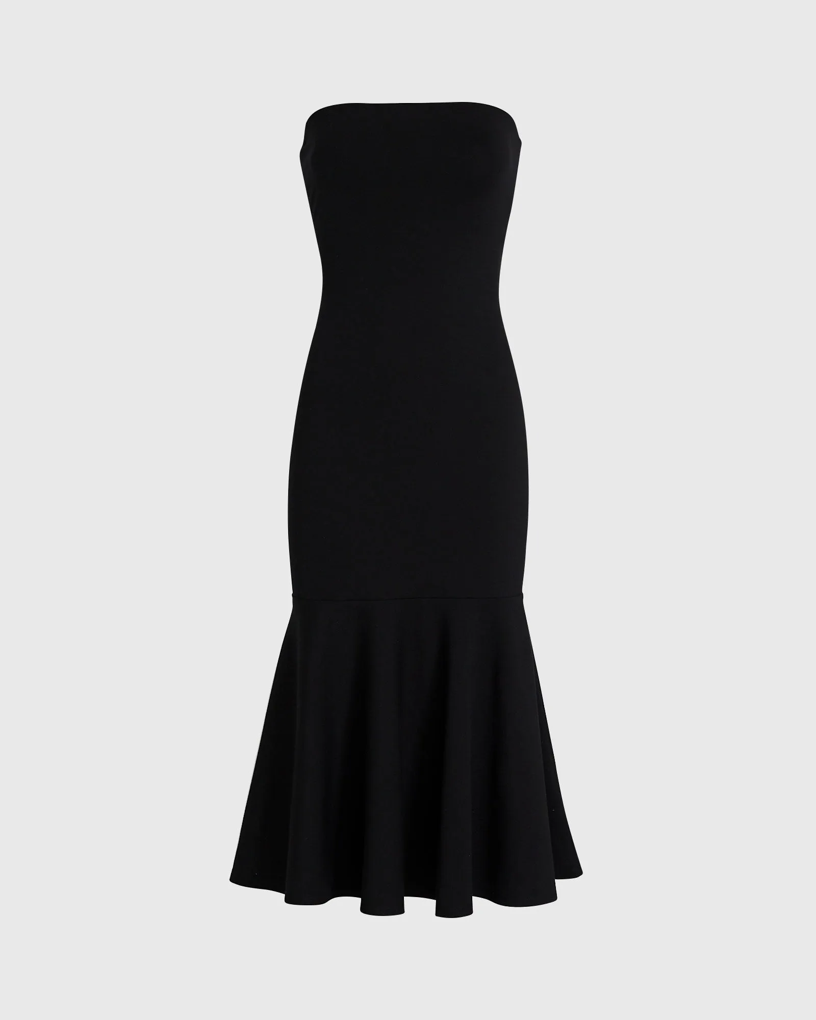 Fluted Strapless Knit Midi Dress sold by Club Monaco product image thumbnail 5