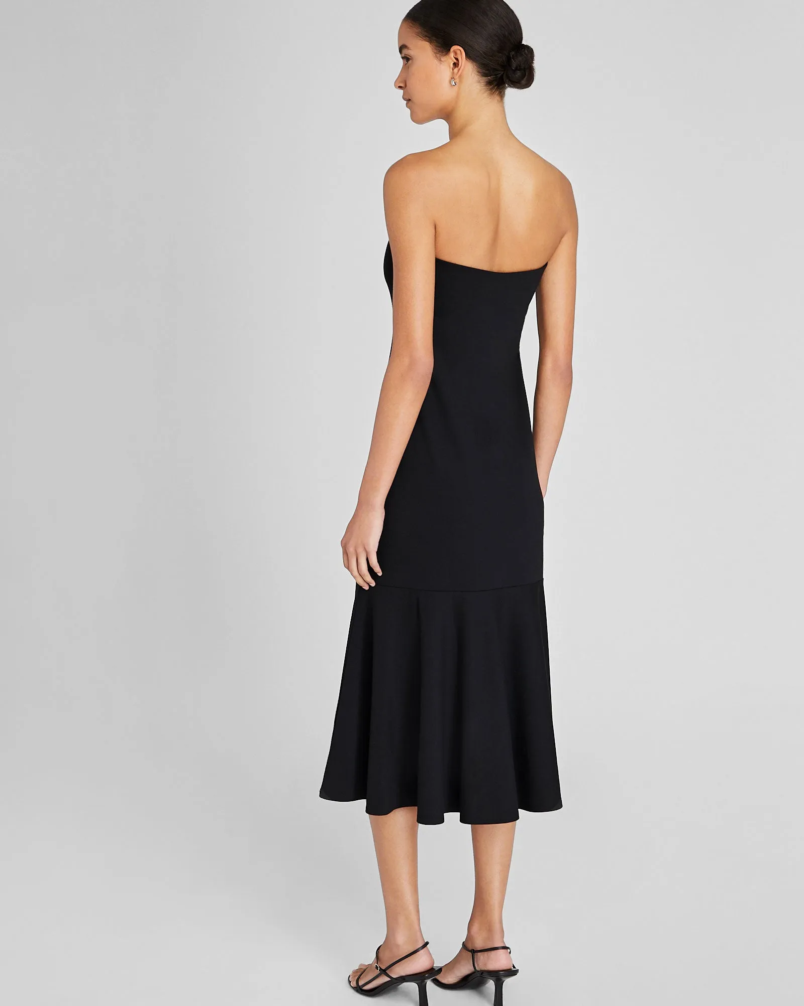 Fluted Strapless Knit Midi Dress sold by Club Monaco product image thumbnail 2