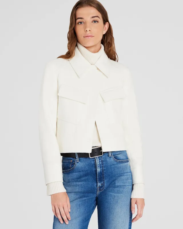 Cropped Wool Utility Jacket sold by Club Monaco
