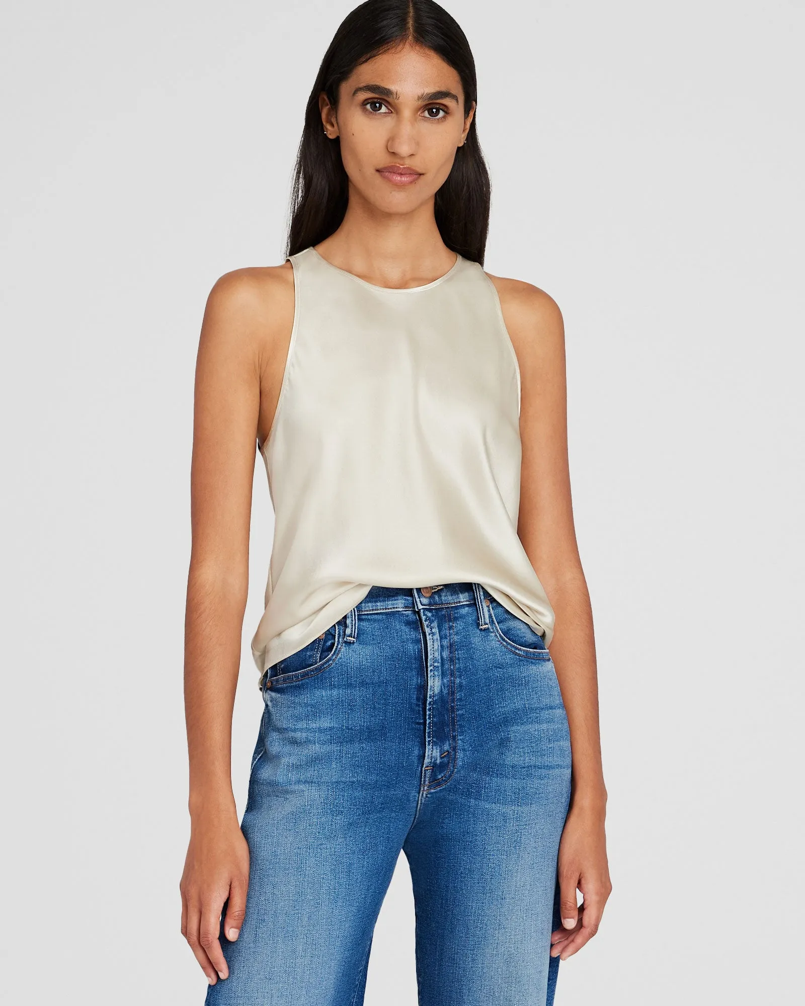 Silk Racer Tank sold by Club Monaco