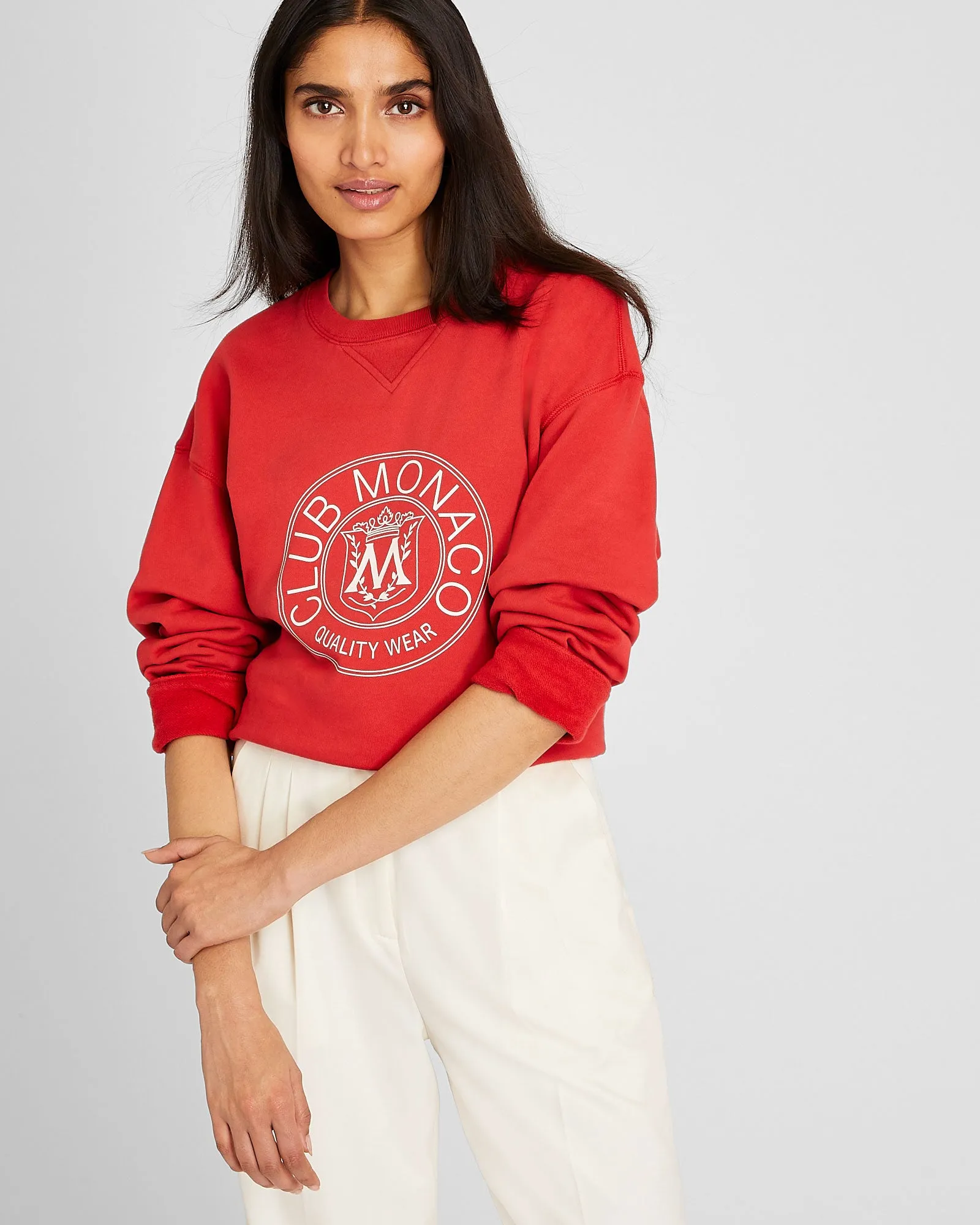 Crest Sweatshirt sold by Club Monaco product image thumbnail 4