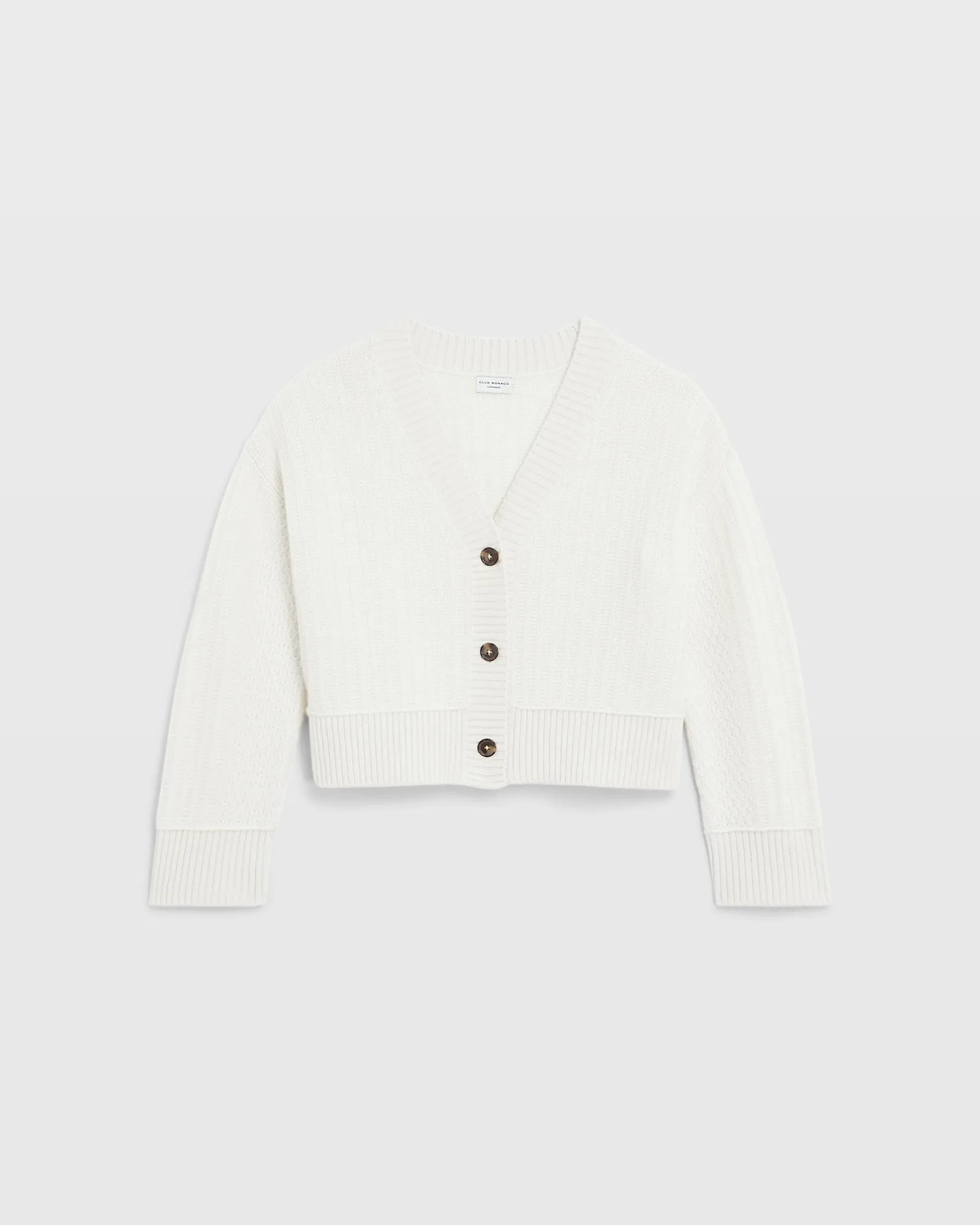 Textured Cashmere Cardigan sold by Club Monaco product image thumbnail 5