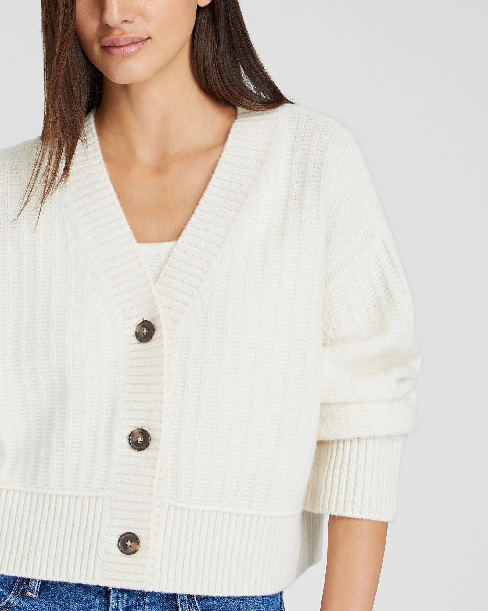 Textured Cashmere Cardigan sold by Club Monaco product image thumbnail 3