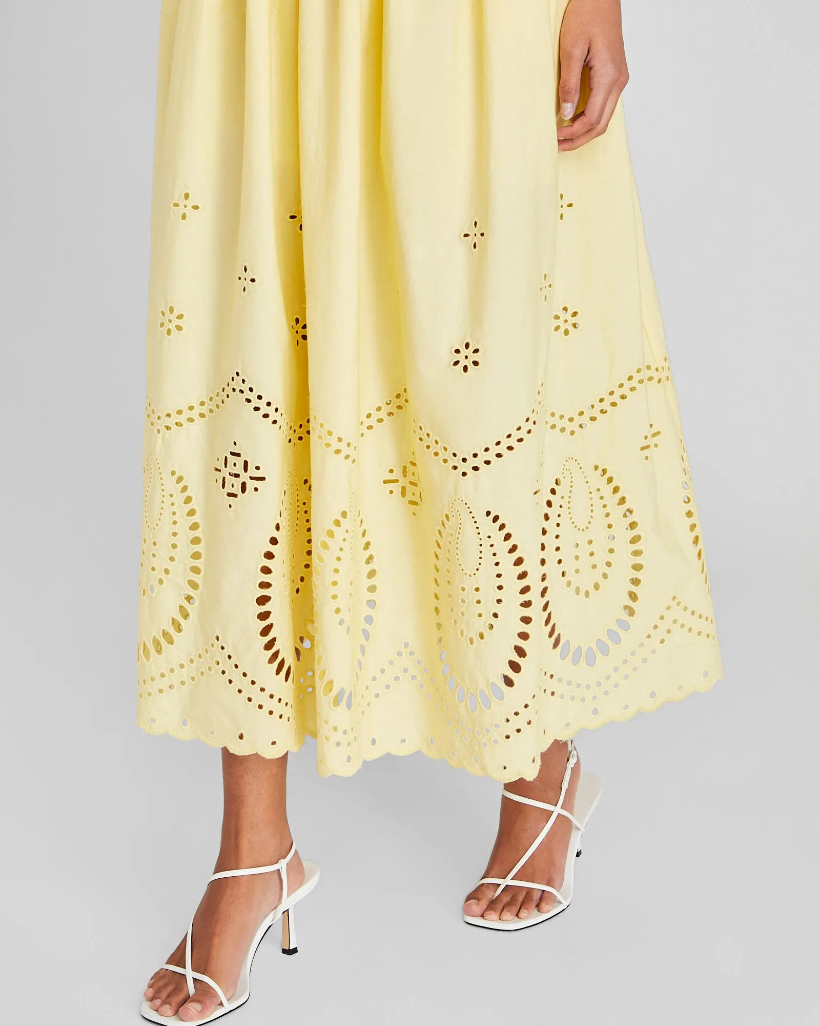 Embroidered Eyelet Maxi Dress sold by Club Monaco product image thumbnail 3