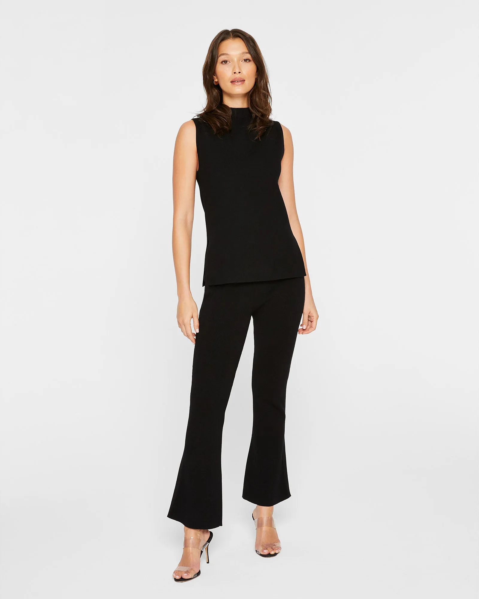 Rib Kick Flare Sweater Pants sold by Club Monaco