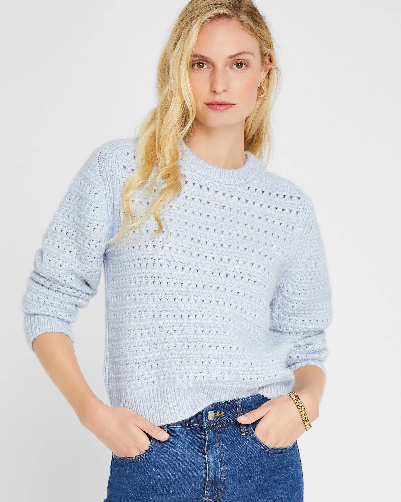 Textured Stitch Crew Sweater sold by Club Monaco product image thumbnail 2
