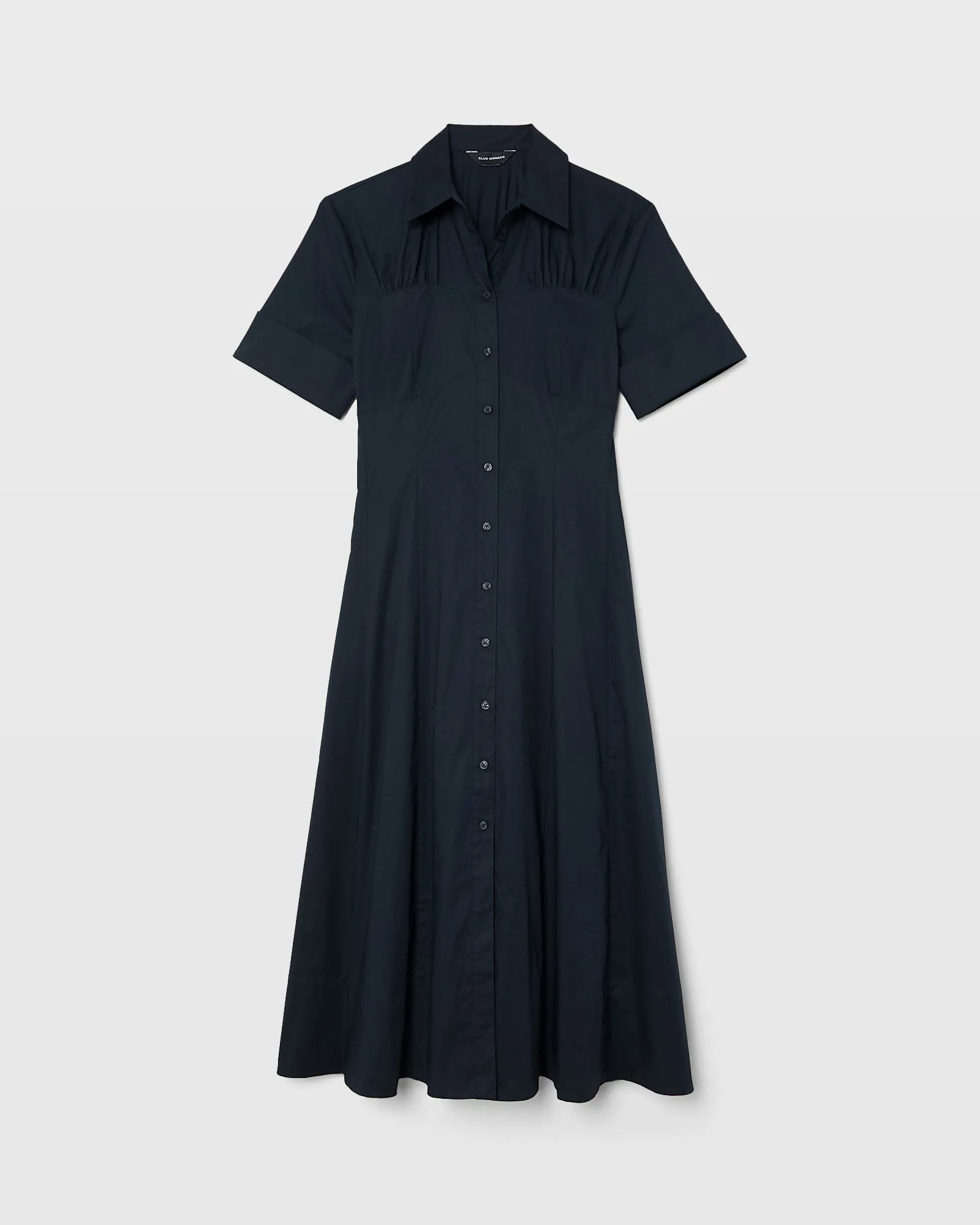 Cotton Poplin Midi Shirt Dress sold by Club Monaco product image thumbnail 3