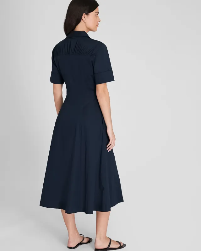 Cotton Poplin Midi Shirt Dress sold by Club Monaco