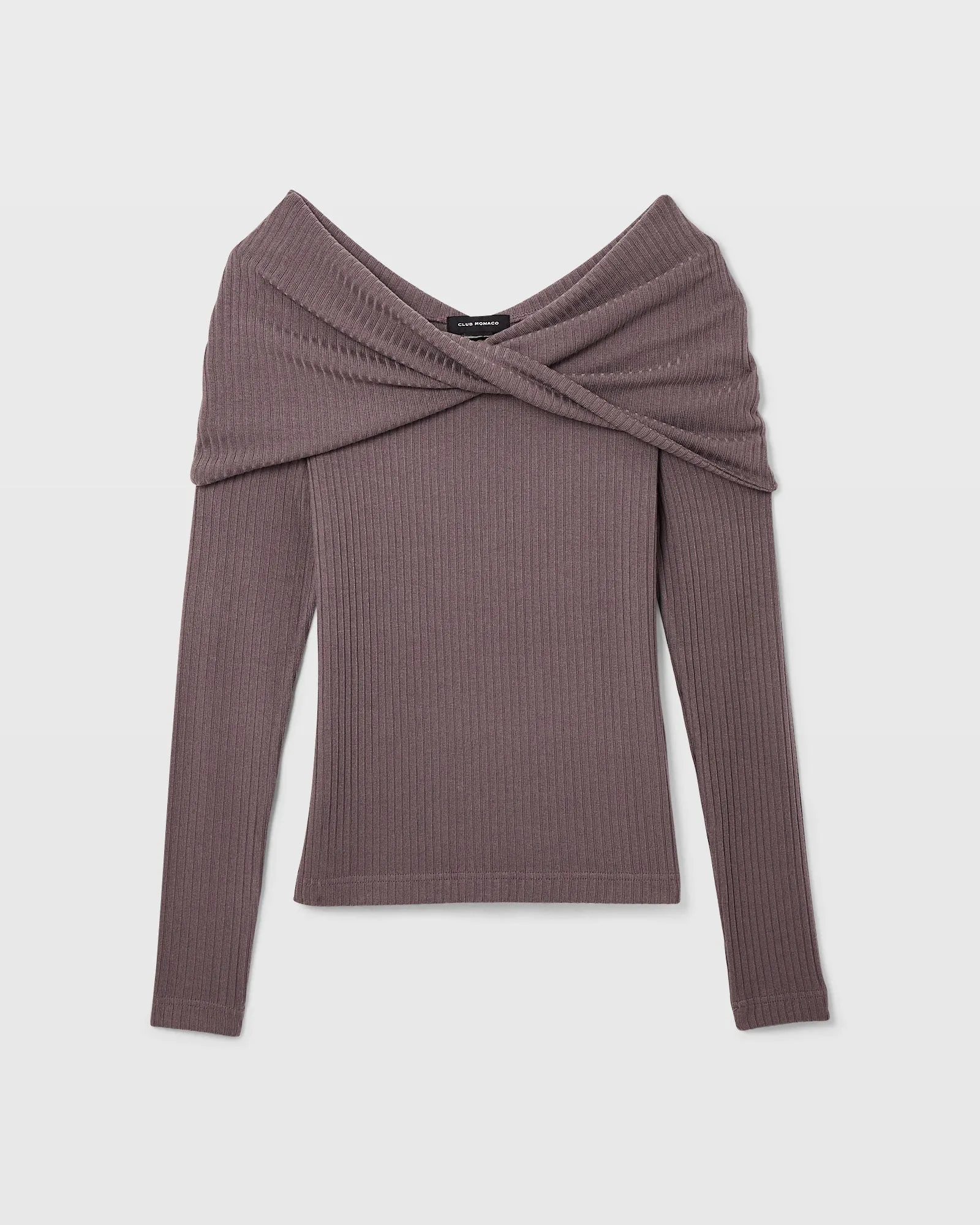 Off-The-Shoulder Knit Top sold by Club Monaco product image thumbnail 5