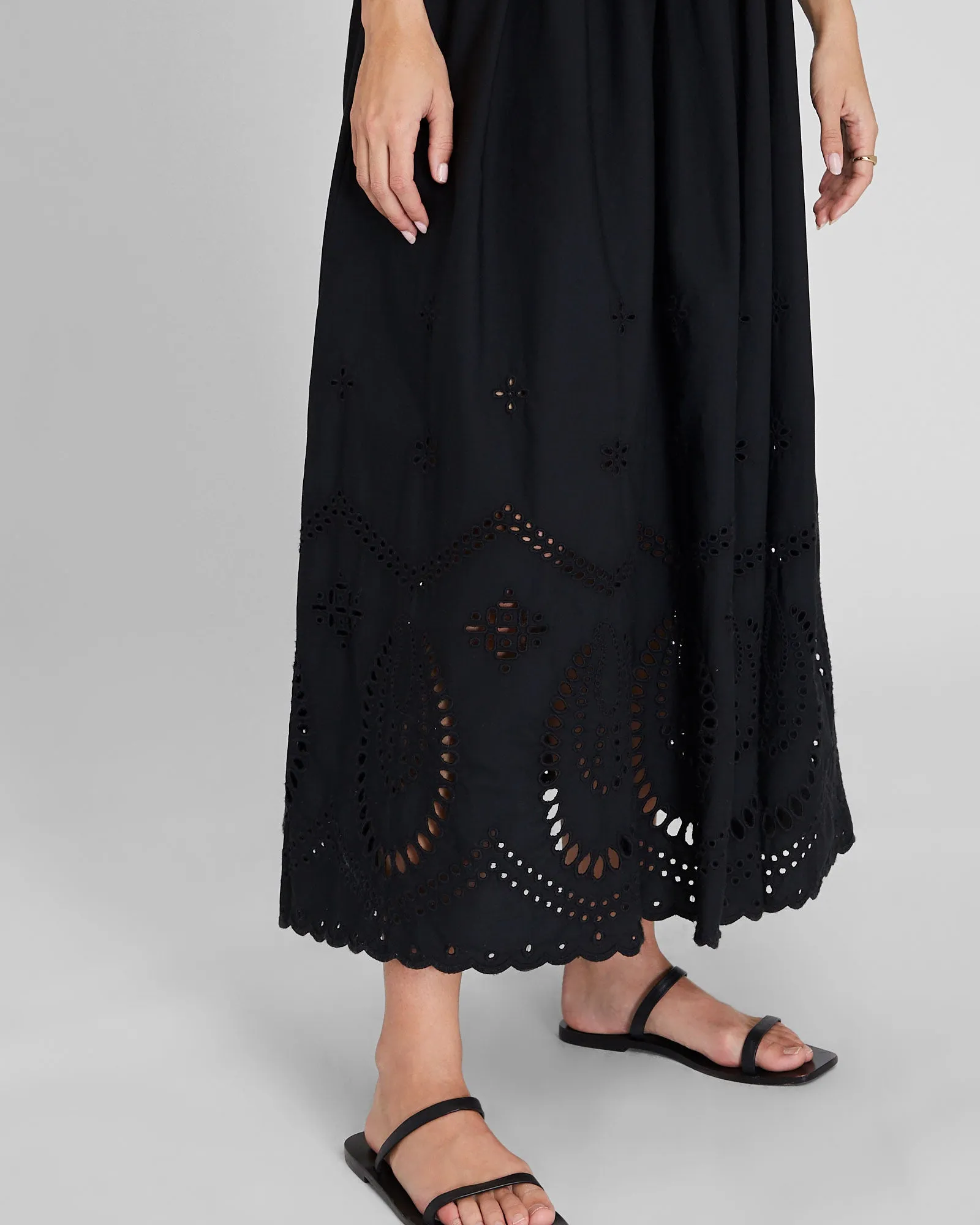 Embroidered Eyelet Maxi Dress sold by Club Monaco product image thumbnail 4