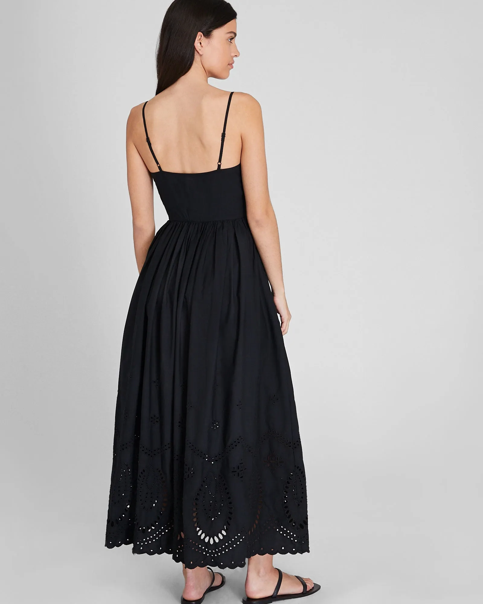 Embroidered Eyelet Maxi Dress sold by Club Monaco product image thumbnail 2