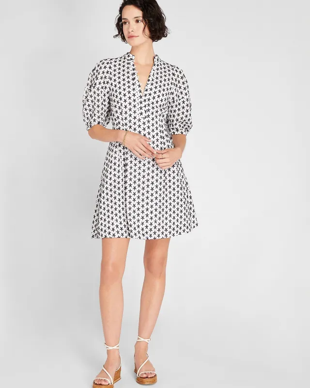 Embroidered Balloon Sleeve Dress sold by Club Monaco