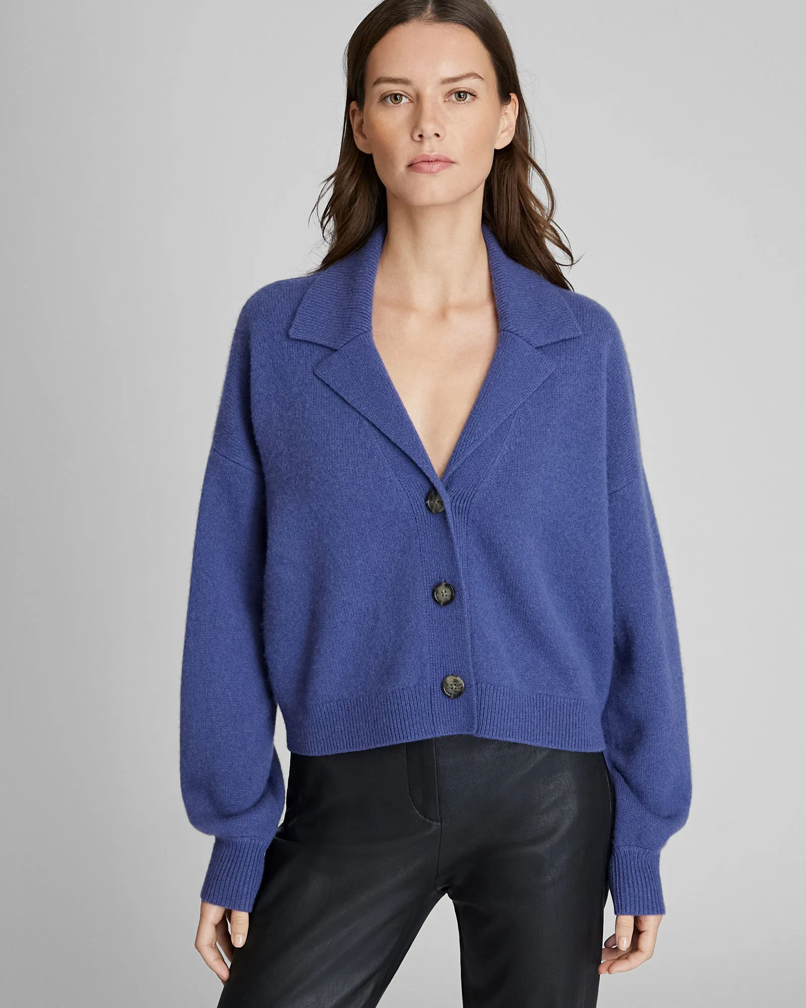Boiled Cashmere Cropped Cardigan sold by Club Monaco