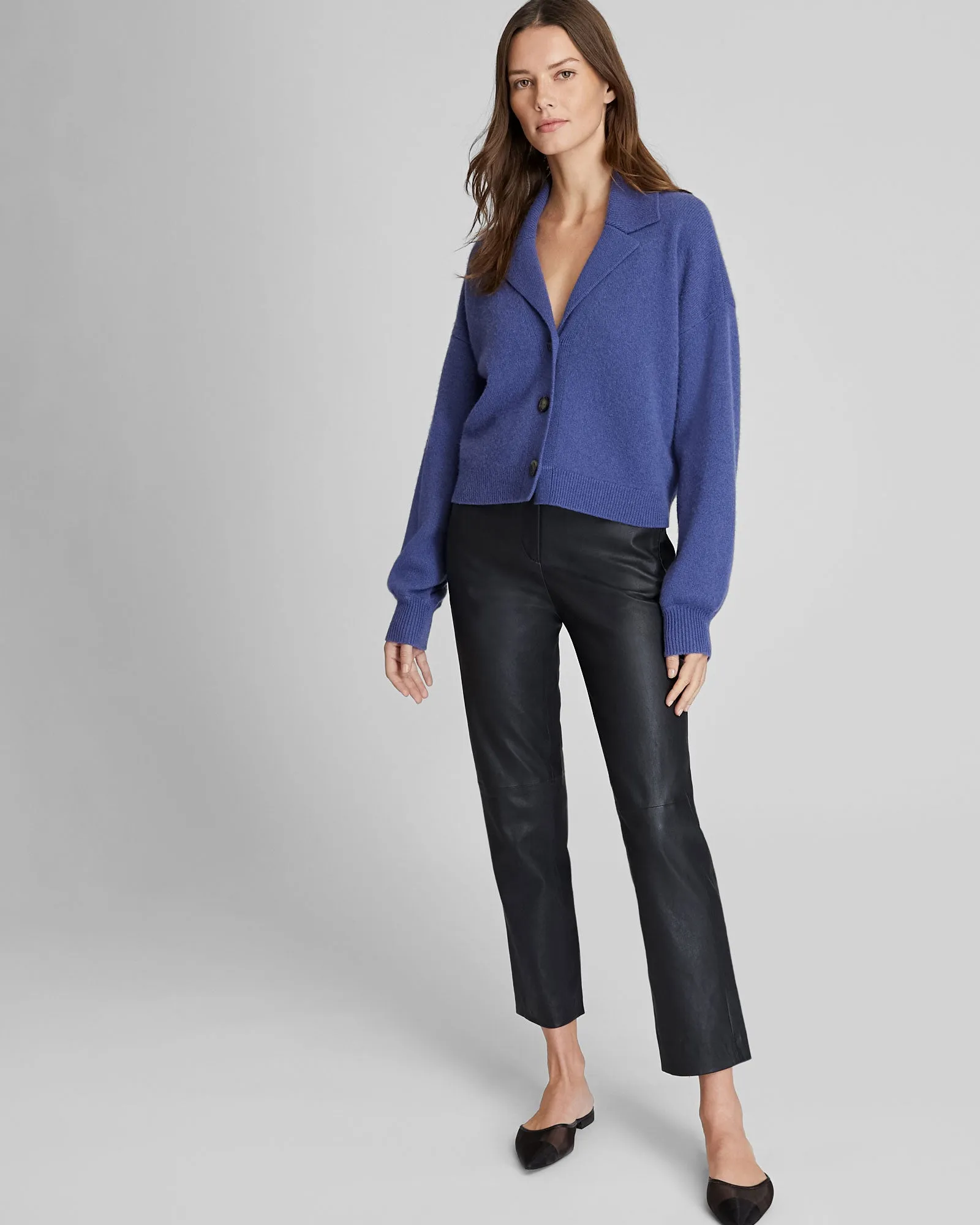 Boiled Cashmere Cropped Cardigan sold by Club Monaco product image thumbnail 4
