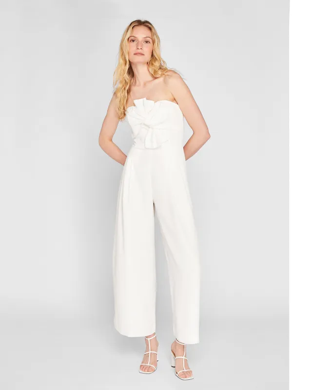 Twist Front Strapless Jumpsuit sold by Club Monaco