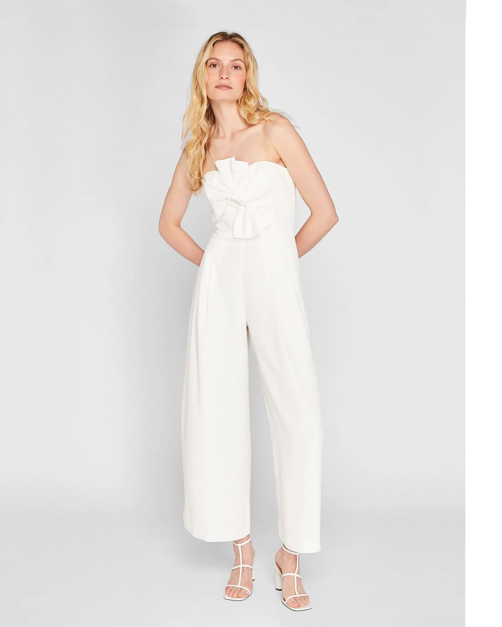 Twist Front Strapless Jumpsuit sold by Club Monaco