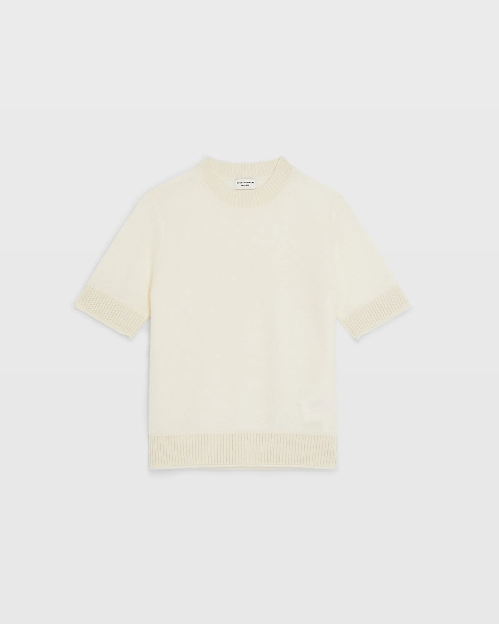 Short Sleeve Boiled Cashmere Tee sold by Club Monaco product image thumbnail 5