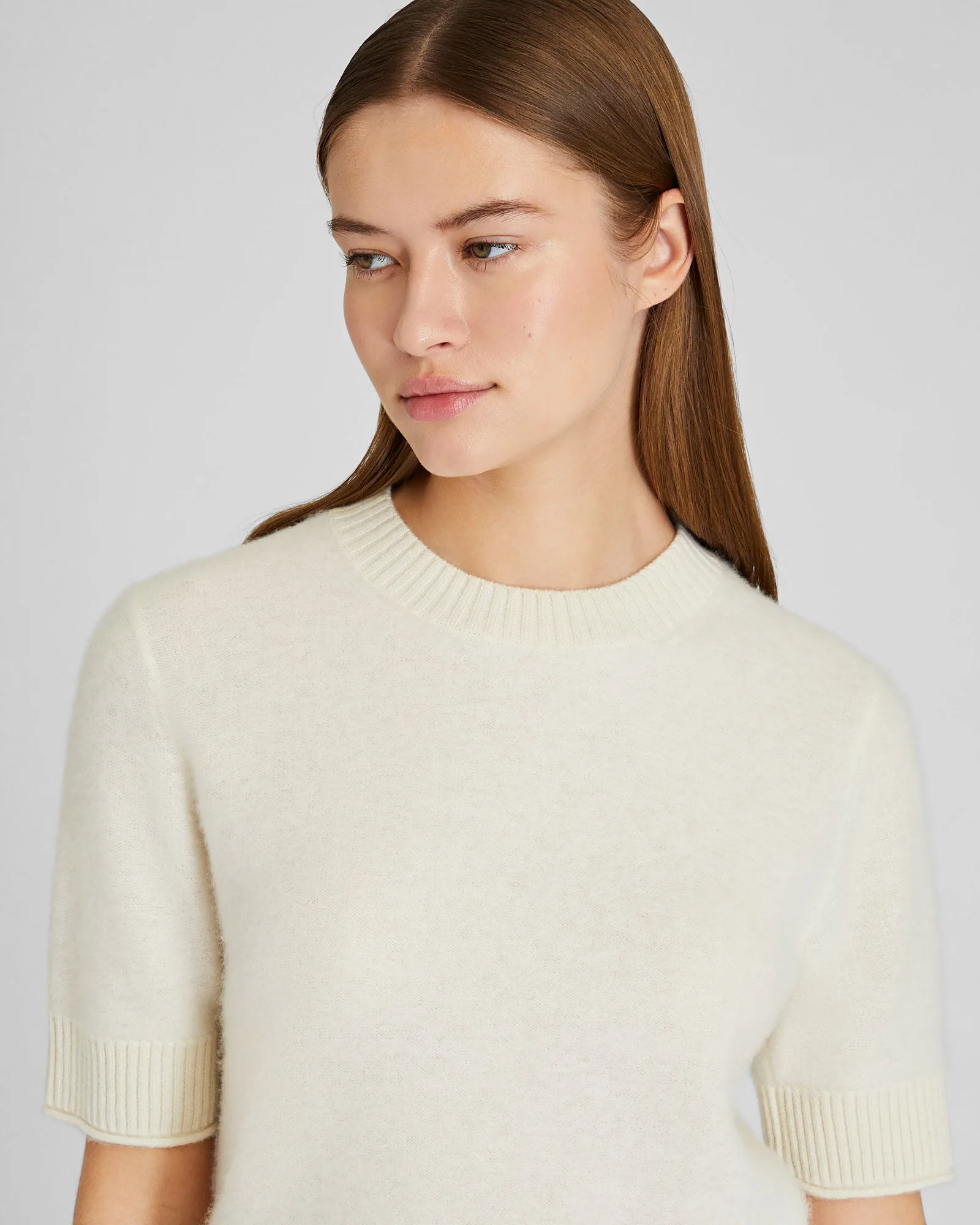 Short Sleeve Boiled Cashmere Tee sold by Club Monaco product image thumbnail 4