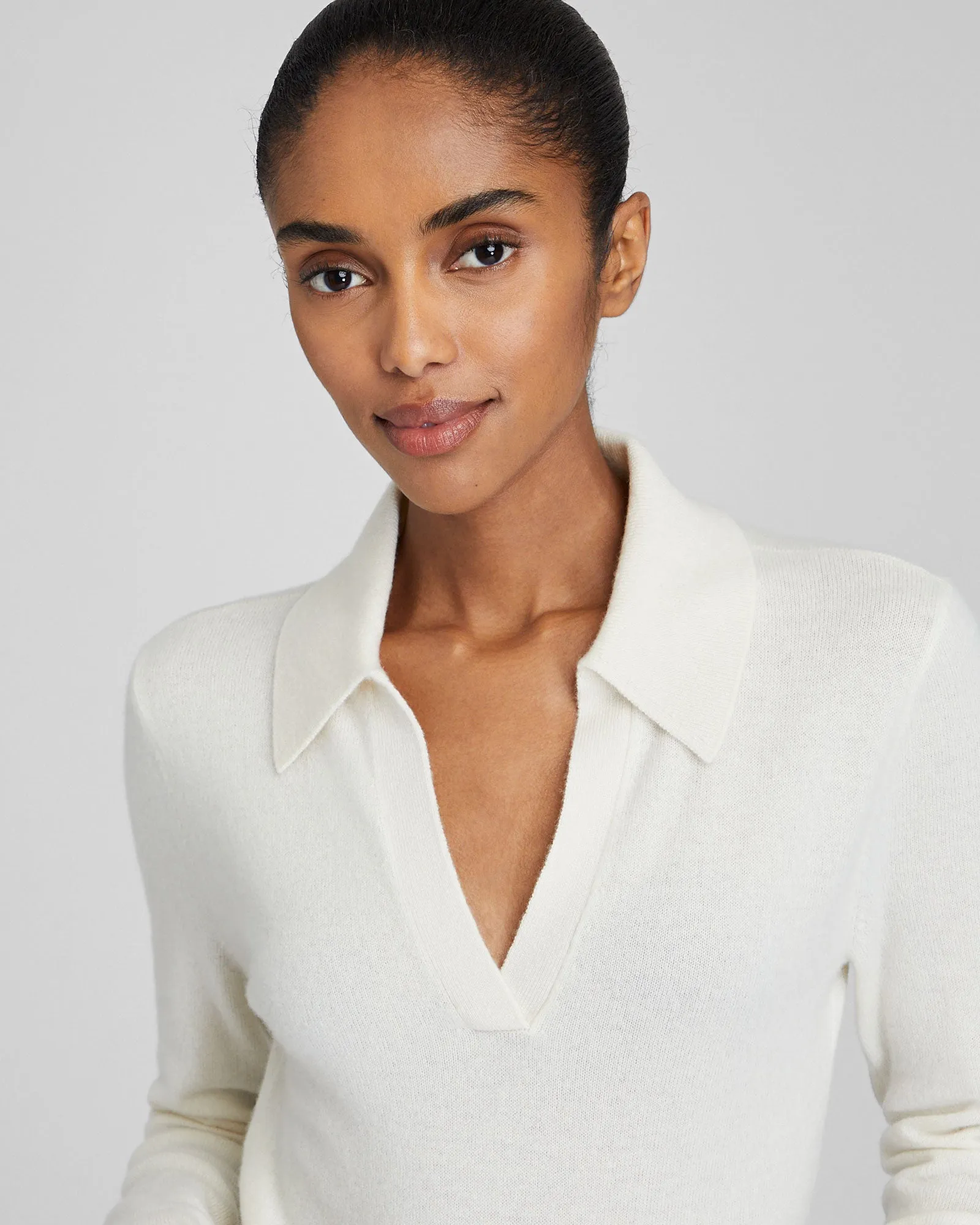 Cashmere Johnny Collar Sweater sold by Club Monaco product image thumbnail 3