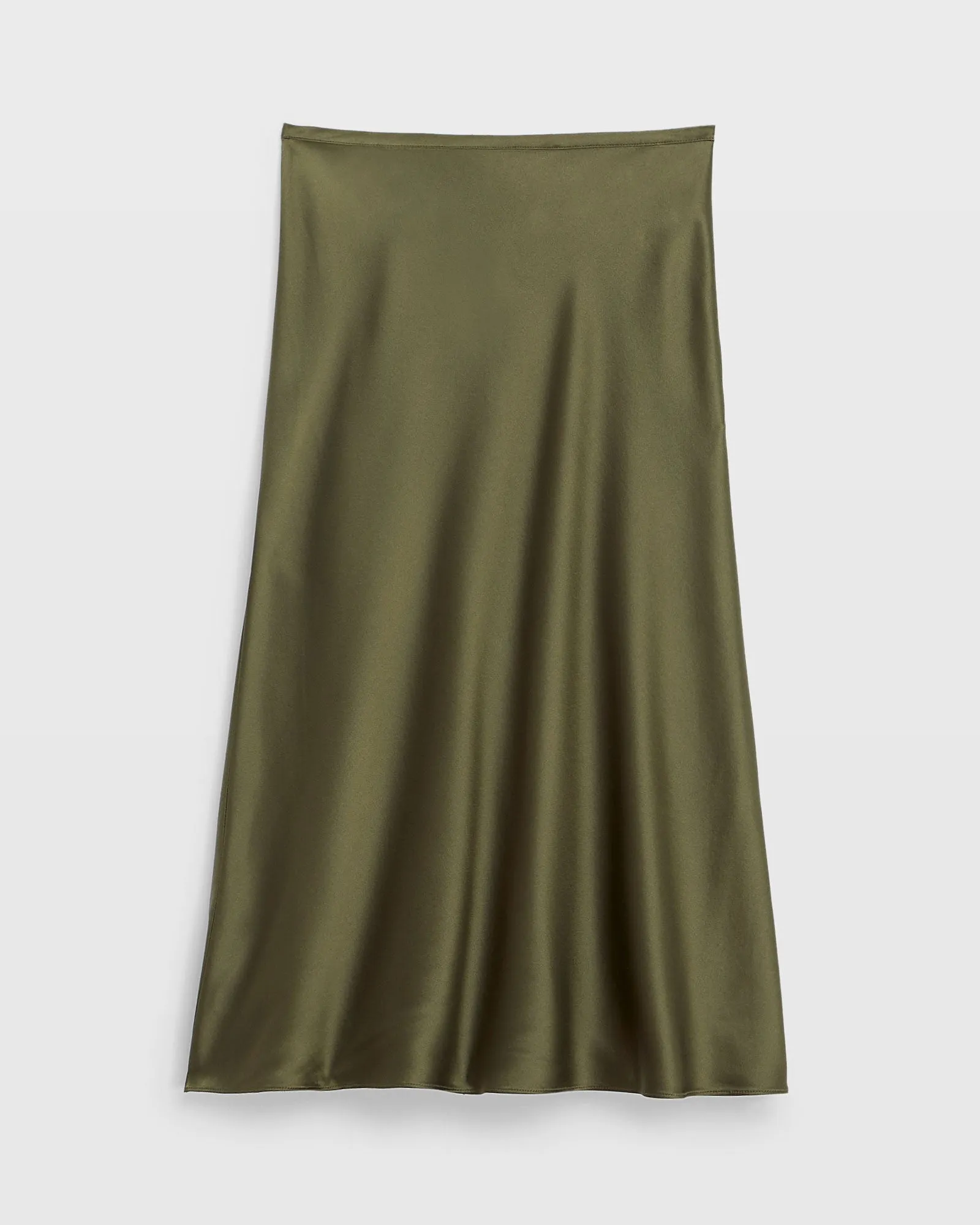Silk Charmeuse Midi Skirt sold by Club Monaco product image thumbnail 5