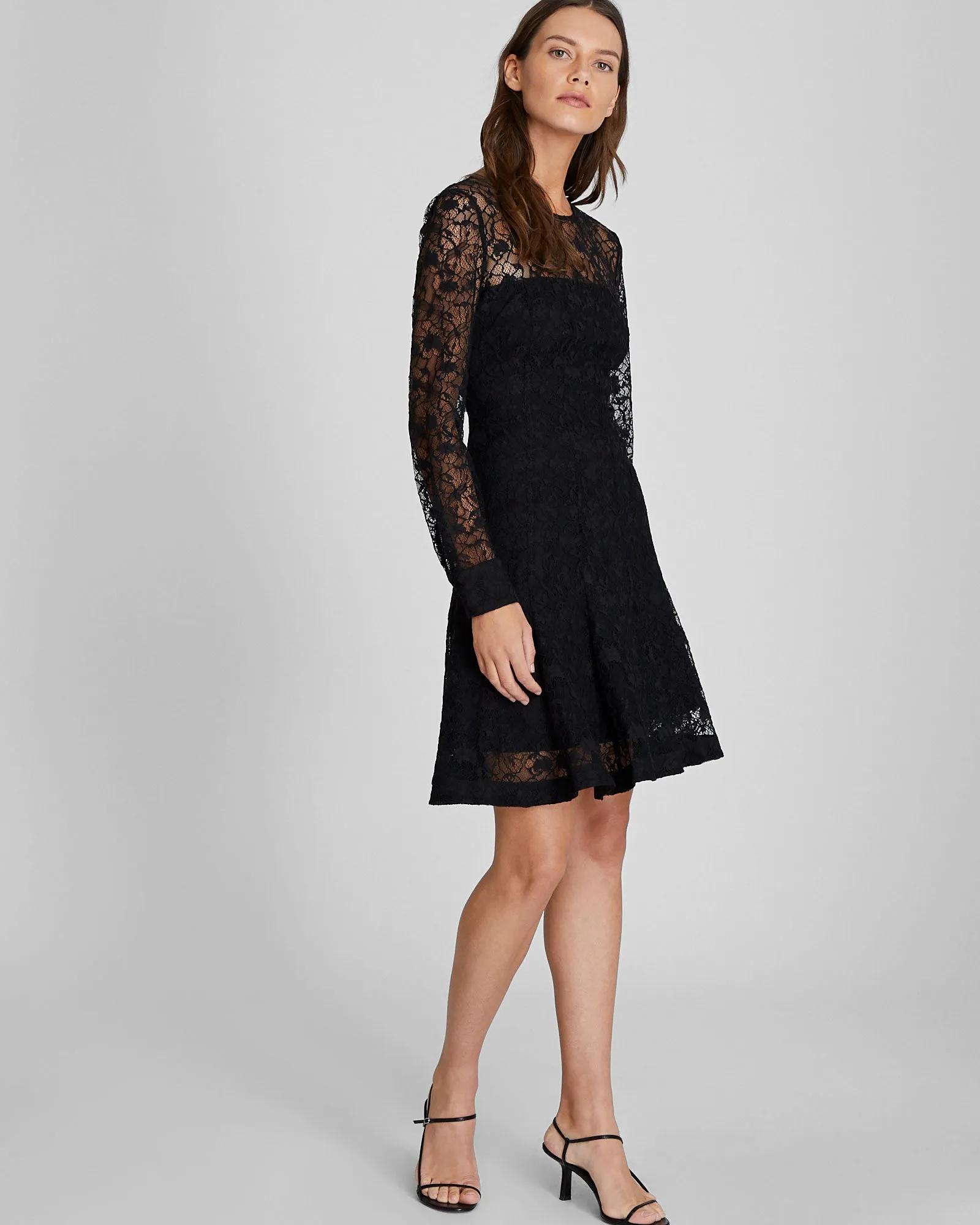 Lace Fit & Flare Mini Dress sold by Club Monaco
