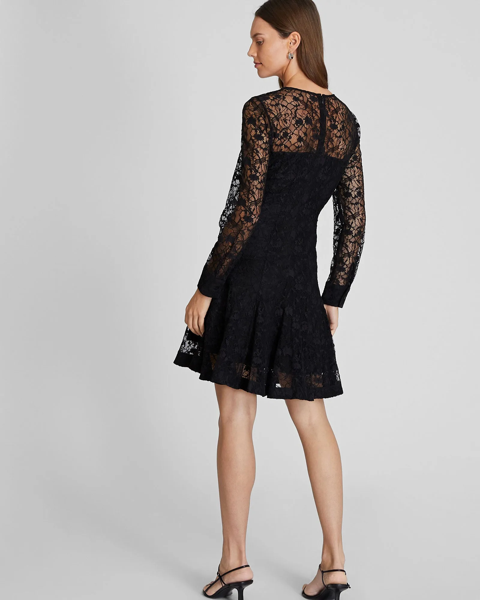 Lace Fit & Flare Mini Dress sold by Club Monaco product image thumbnail 2