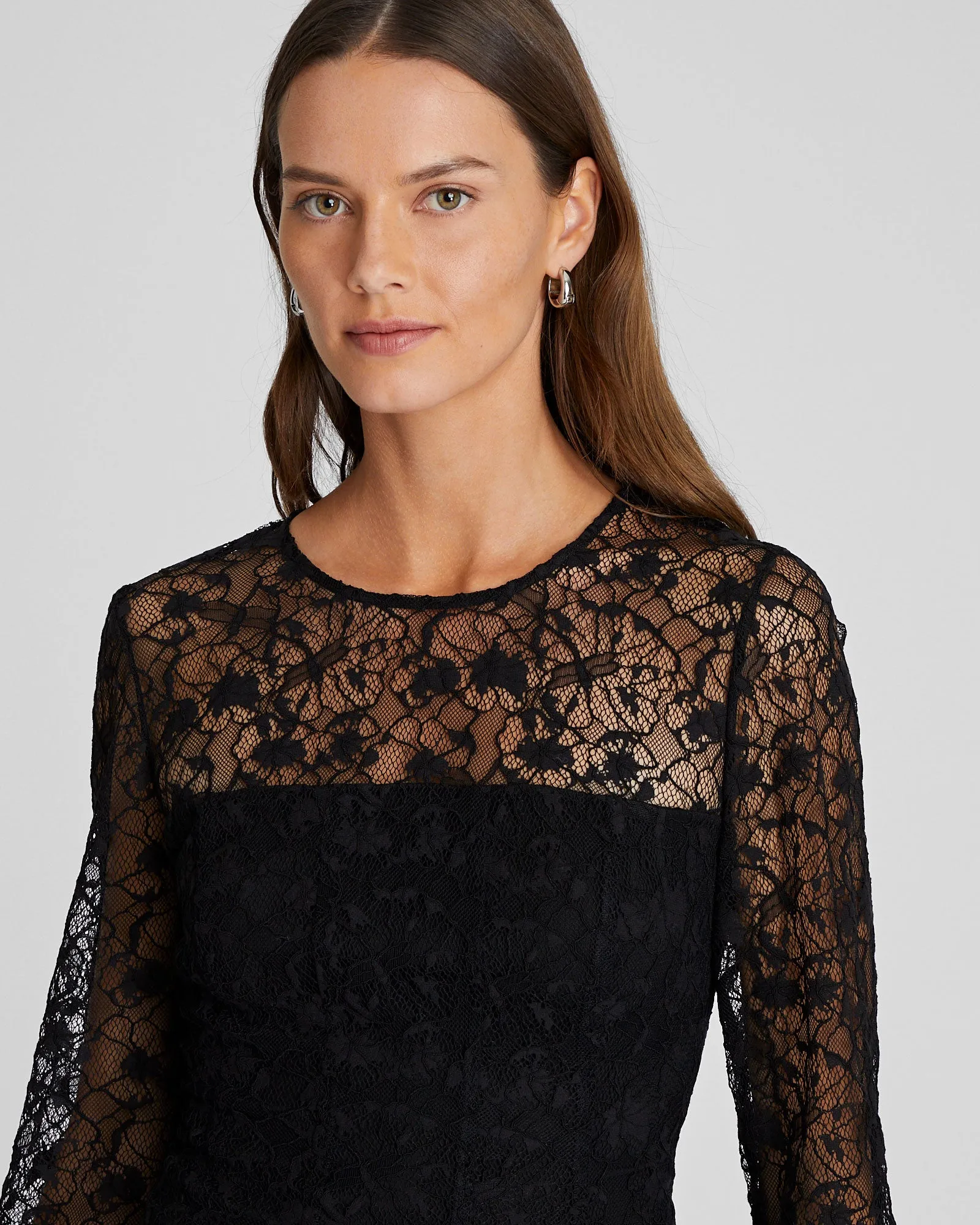 Lace Fit & Flare Mini Dress sold by Club Monaco product image thumbnail 3